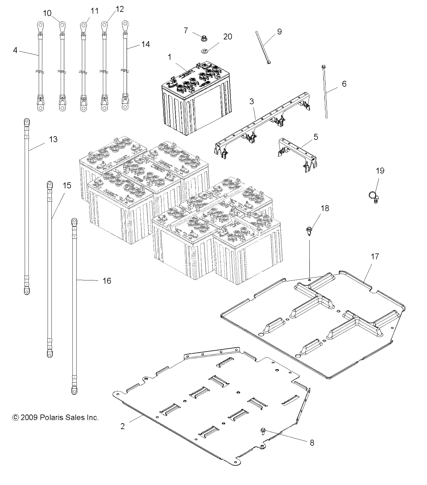 ELECTRIQUE BATTERIE POUR RANGER EV 4X4INTL 2011