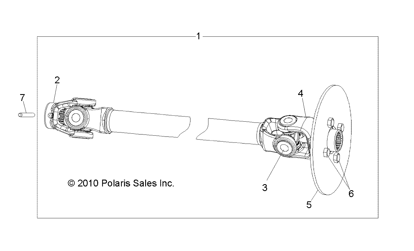 TRANSMISSION ARBRE PROPULSION AVANT POUR RANGER 48V EV INTL 2022