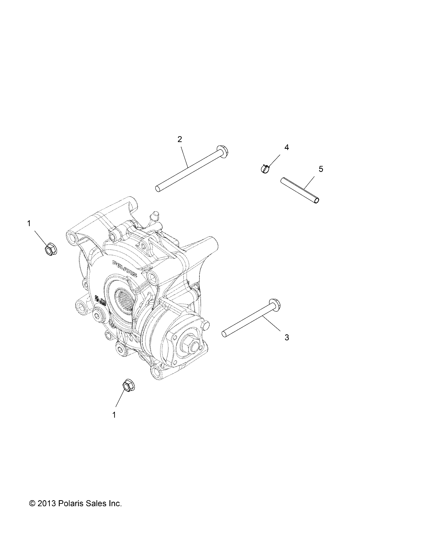 TRANSMISSION MONTAGE BOITE DE VITESSE ARRIERE POUR SPORTSMAN 850 WV 2014