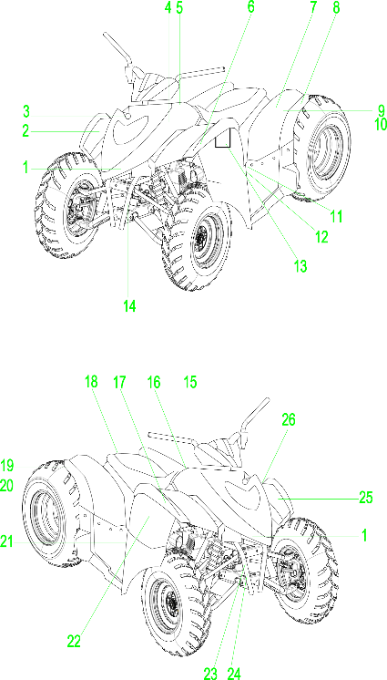 CARROSSERIE AUTOCOLLANTS POUR PHOENIX 200 2019