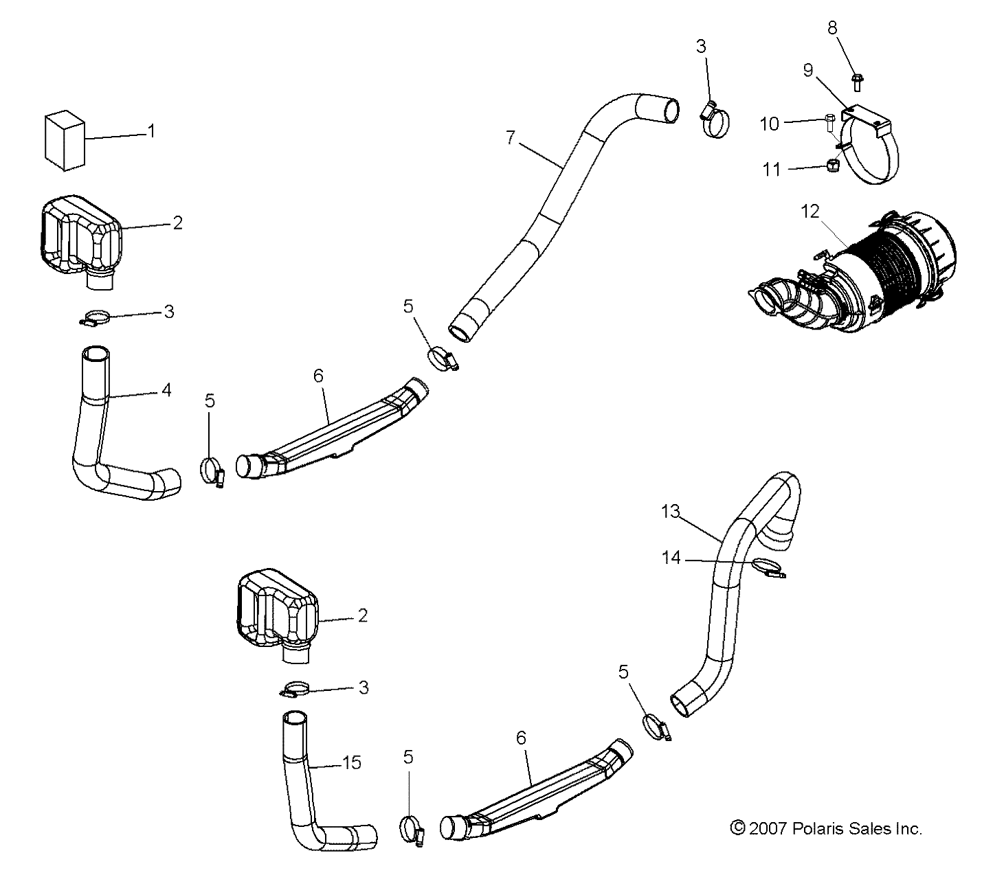 MOTEUR ARRIVEE DAIR EMBRAYAGE POUR RANGER 4X4 700 EFI CREW 2008