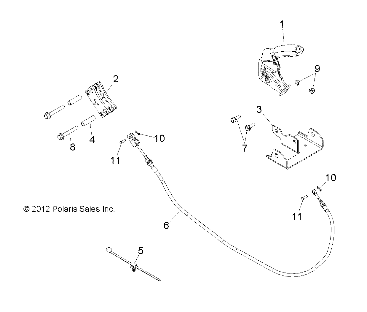 FREINS FREIN DE PARC POUR RZR XP 900 EPS INTL 2013