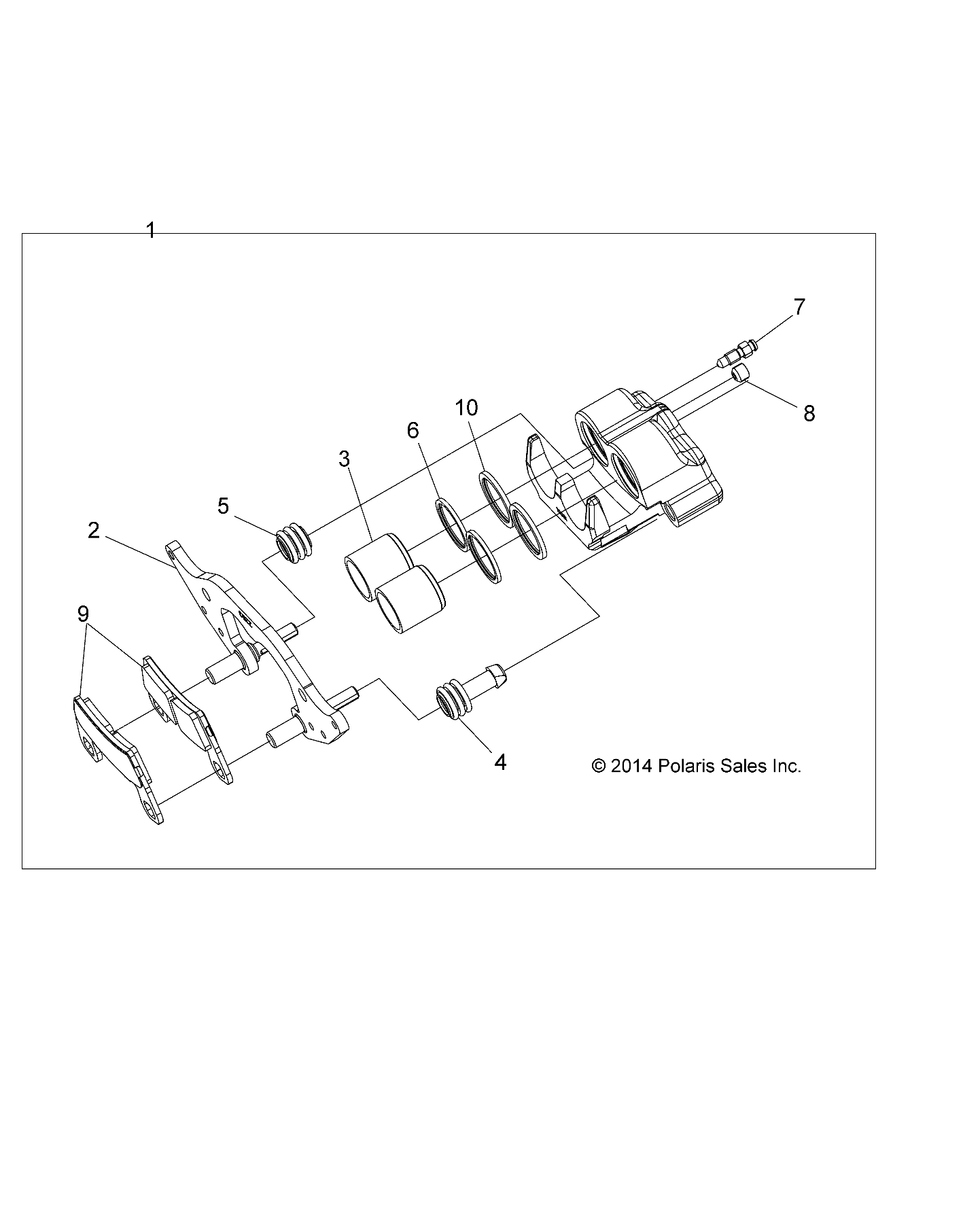 FREINS ETRIER AVANT POUR RZR 1000 60 INCH ALL OPTIONS 2016