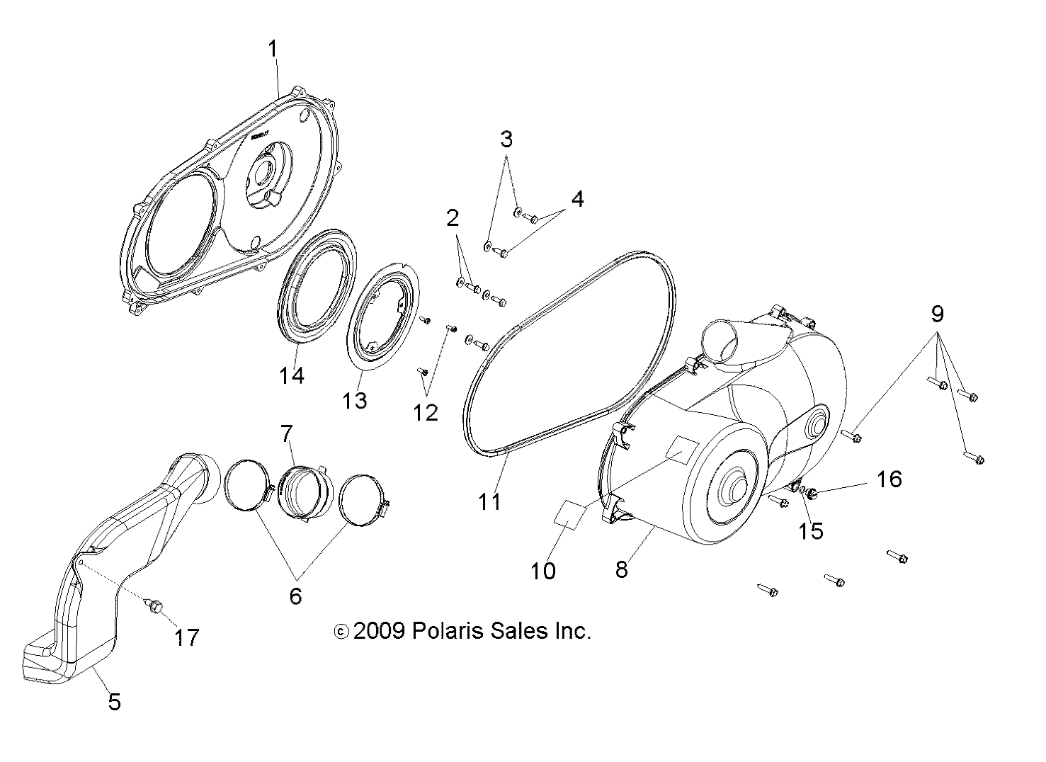 TRANSMISSION CARTER DEMBRAYAGE POUR RANGER 4X4 500 EFI 2010