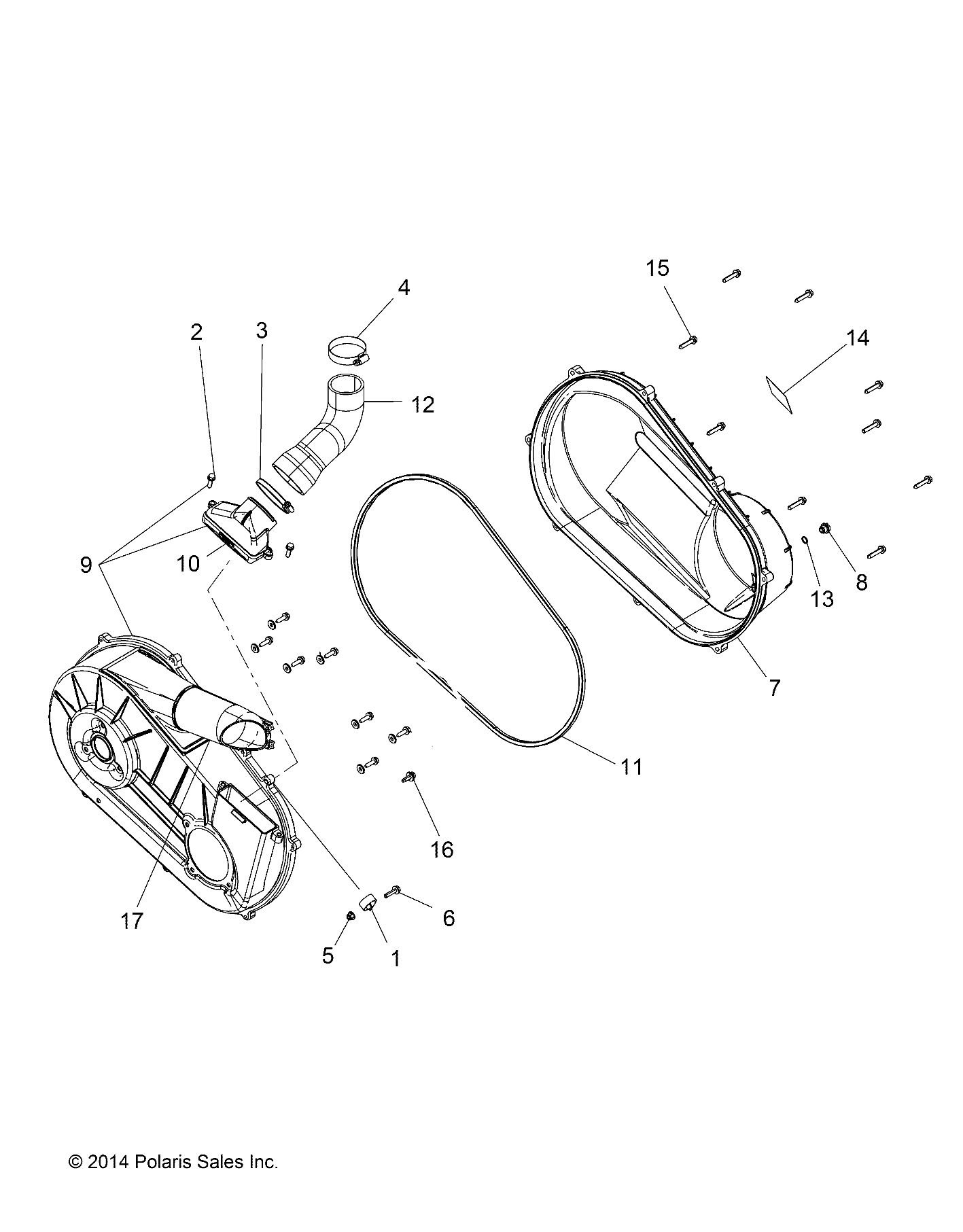 TRANSMISSION CARTER DEMBRAYAGE POUR RANGER 570 EU 2016