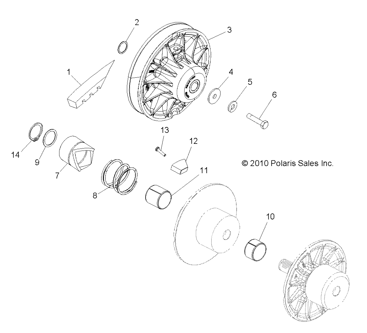 TRANSMISSION EMBRAYAGE SECONDAIRE POUR RANGER 4X4 500 CREW 2011