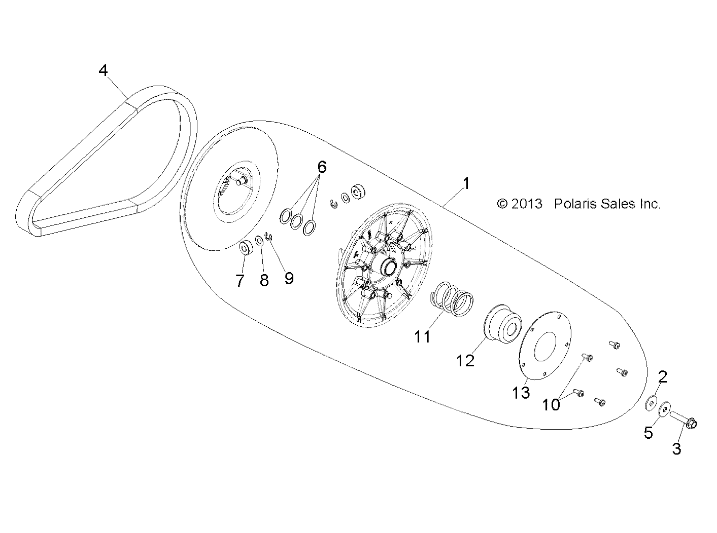 TRANSMISSION EMBRAYAGE SECONDAIRE POUR RANGER 570 2014