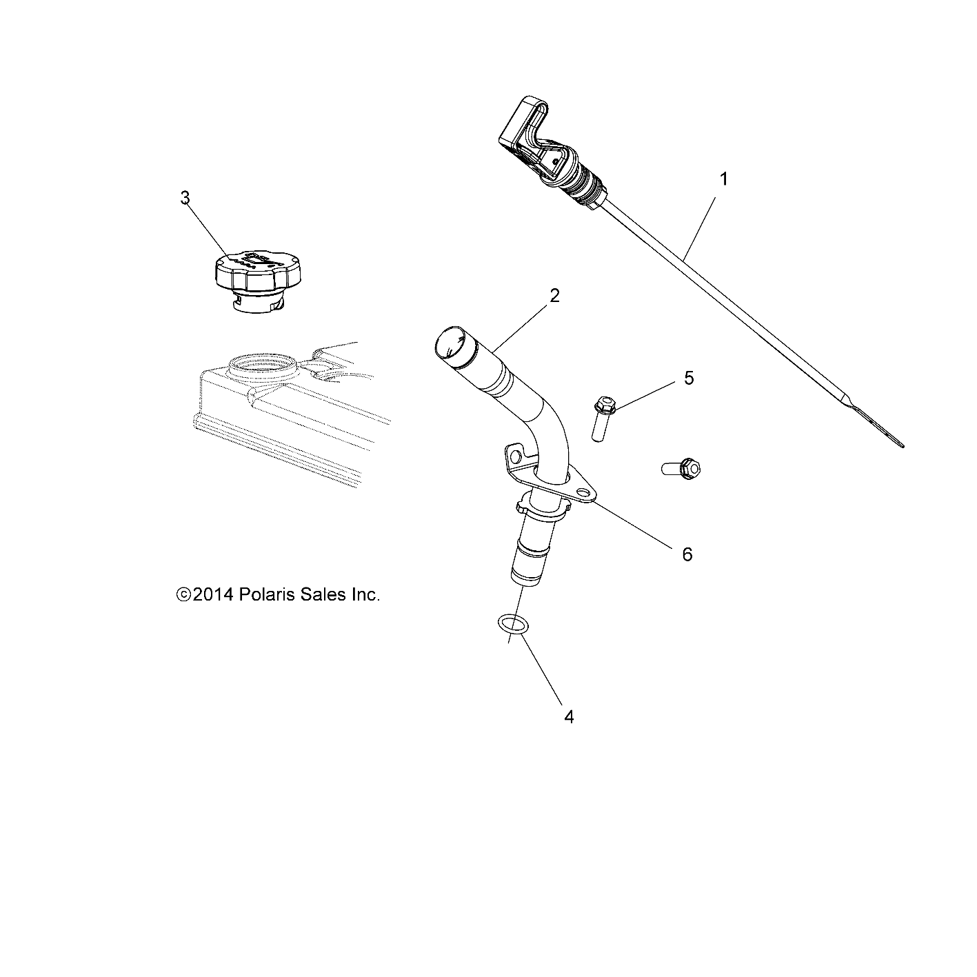 MOTEUR JAUGE A HUILE POUR RZR 4 900 2016