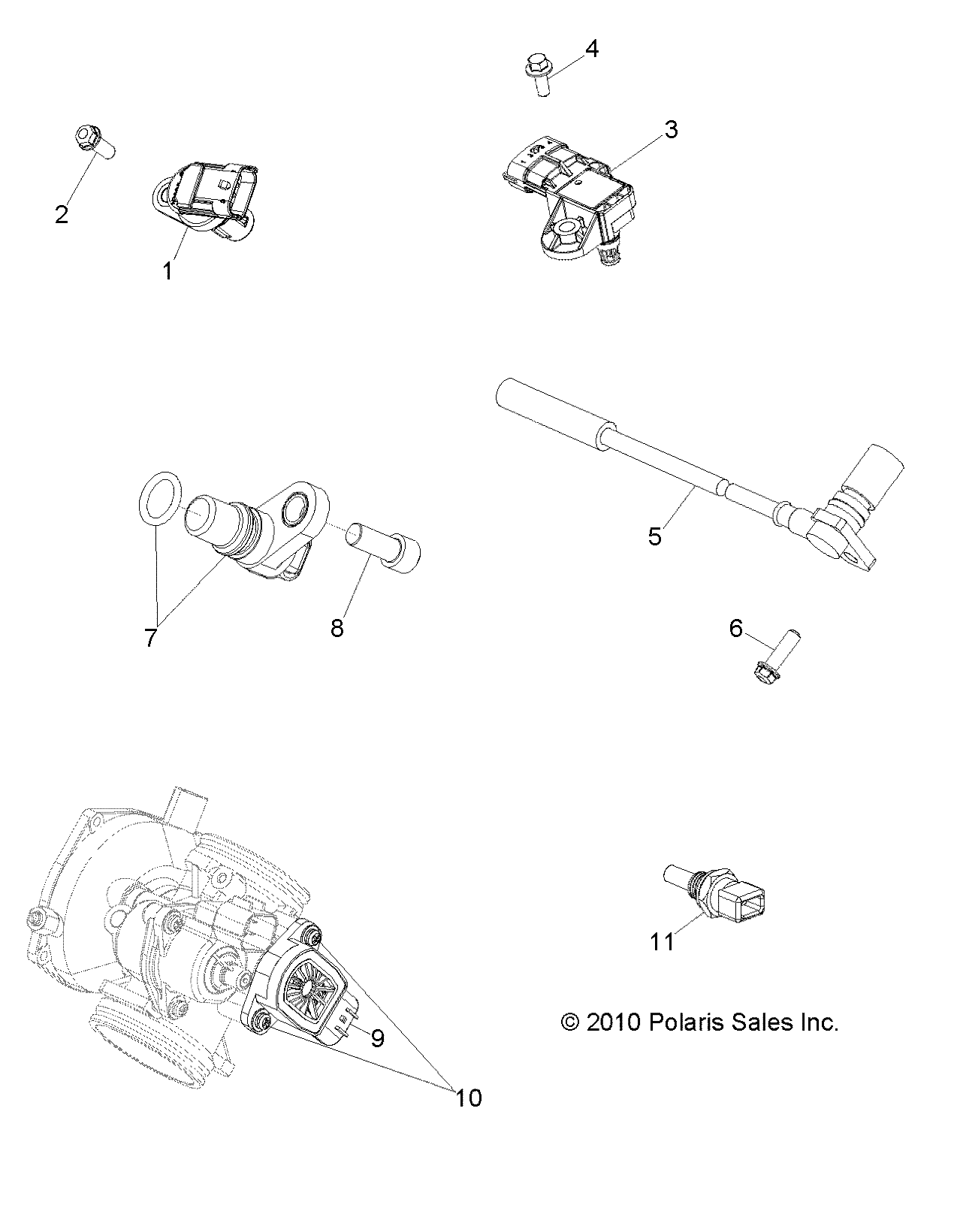 ELECTRIQUE CAPTEURS POUR RZR 800 EFIEPS 2012