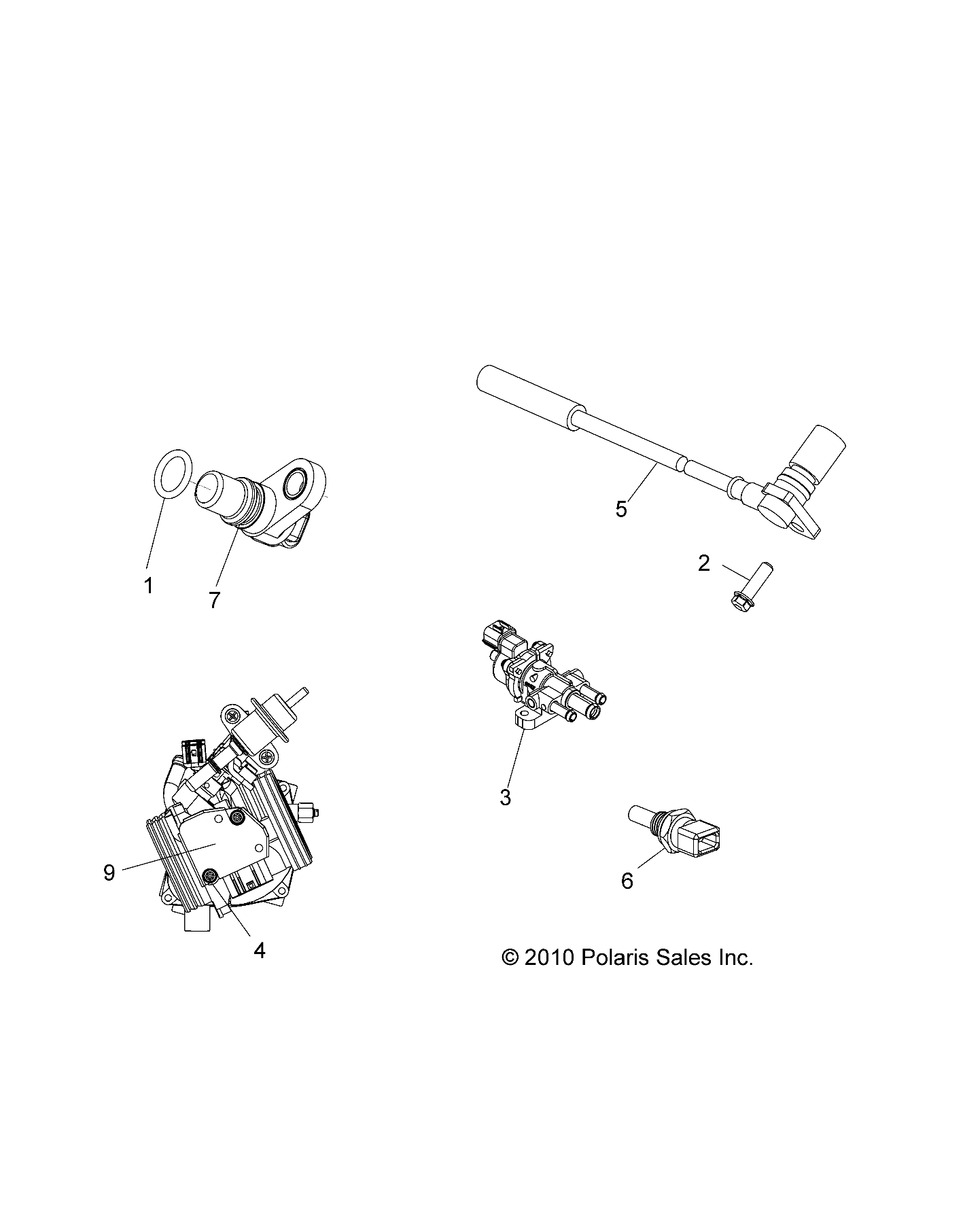 ELECTRIQUE CAPTEURS POUR RZR XP 900 EFI 2012
