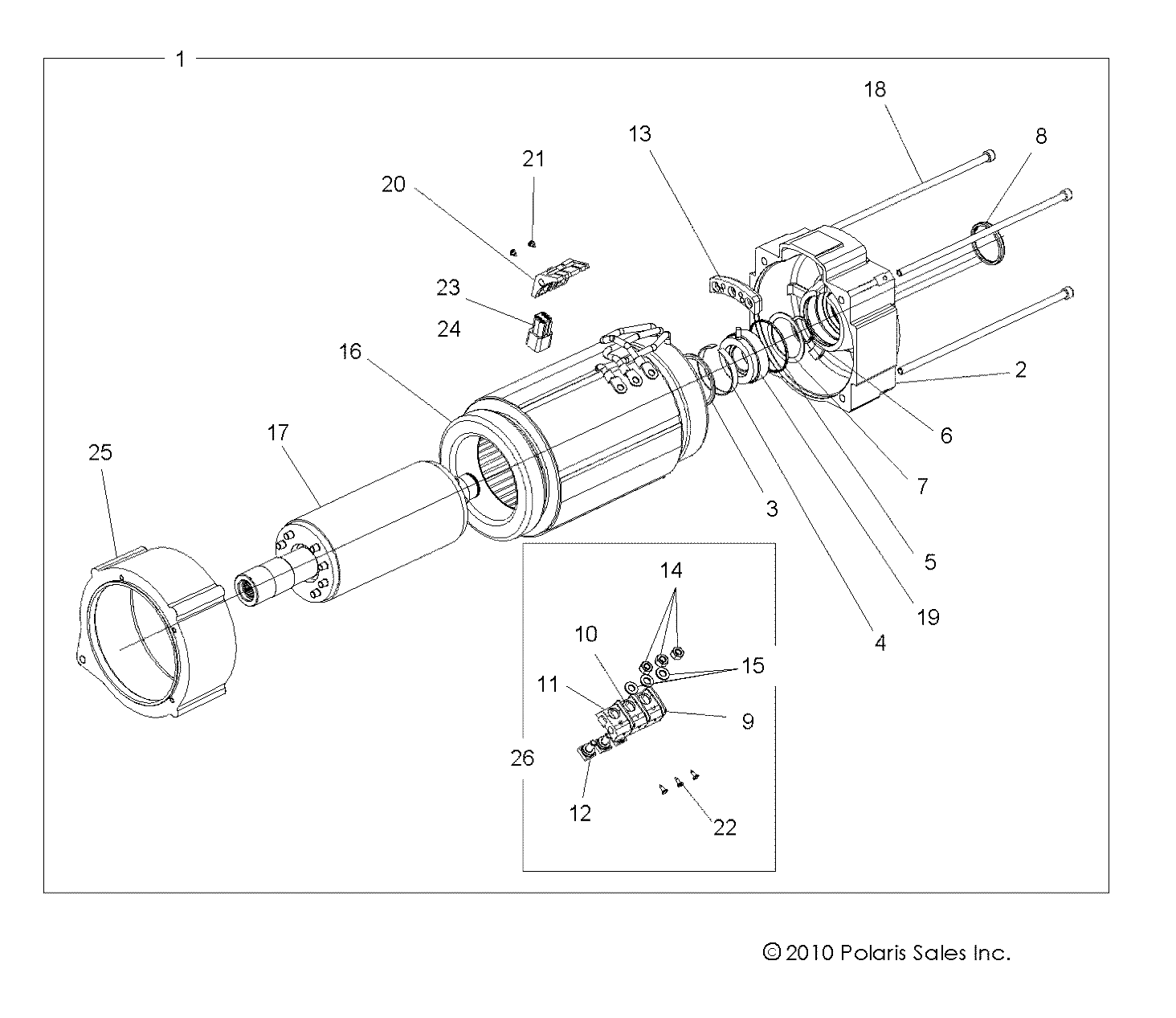 ELECTRIQUE INTERIEUR MOTEUR POUR RANGER EV 4X4INTL 2011