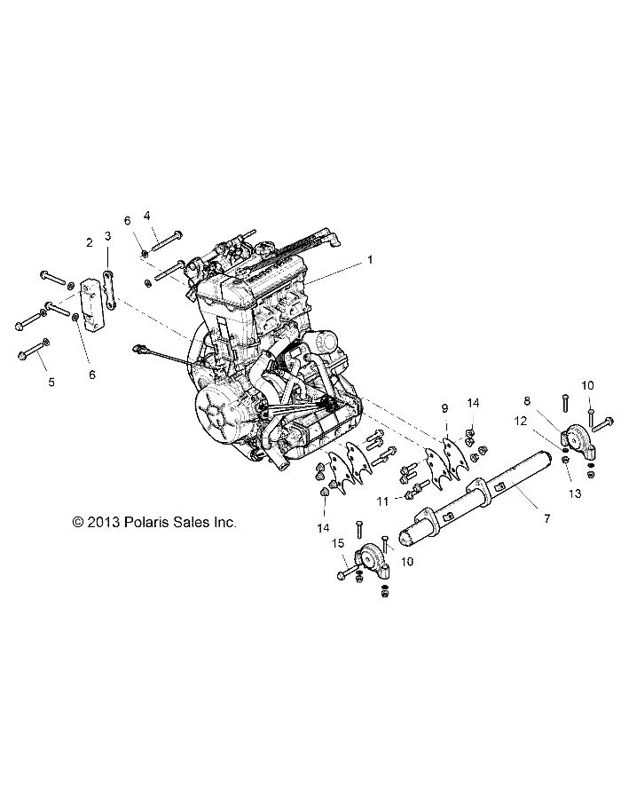 MOTEUR MONTAGE POUR RZR 1000 60 INCH EUTRACTORZUG 2019