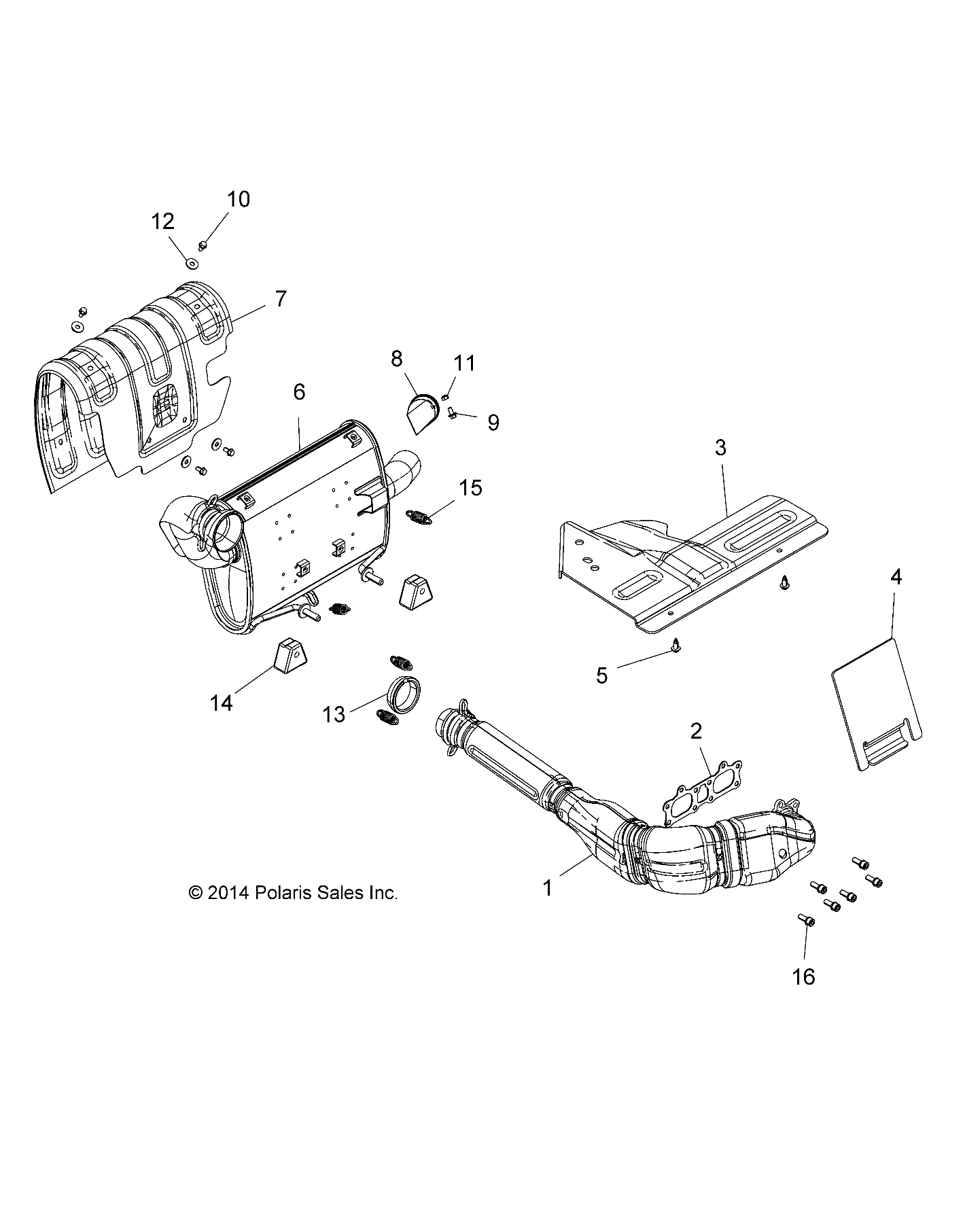 MOTEUR SYSTEME DECHAPPEMENT POUR RZR 4 900 2017