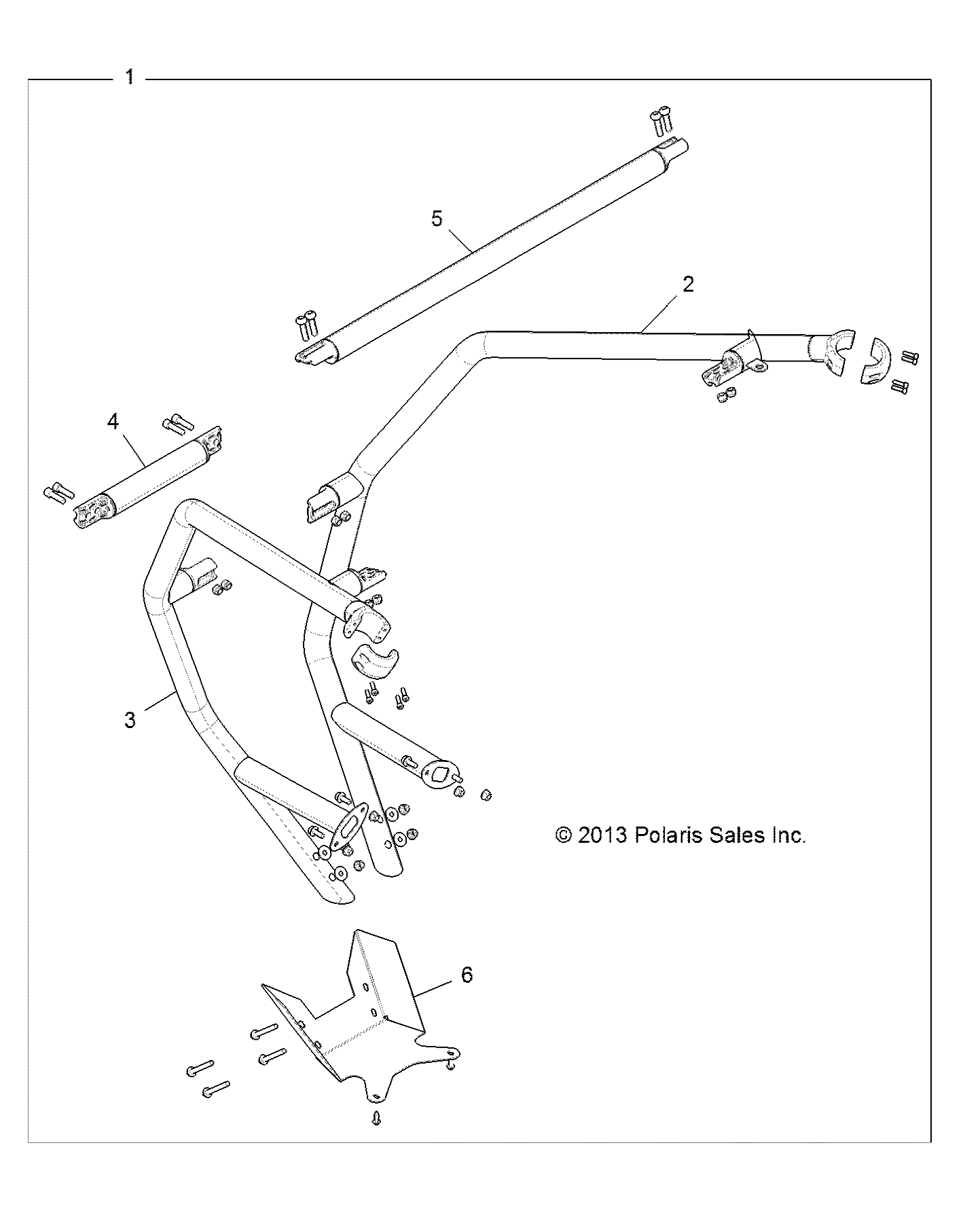 CHASSIS KIT DEXTENSION DU CADRE DE LA CABINE POUR RZR 900 2014