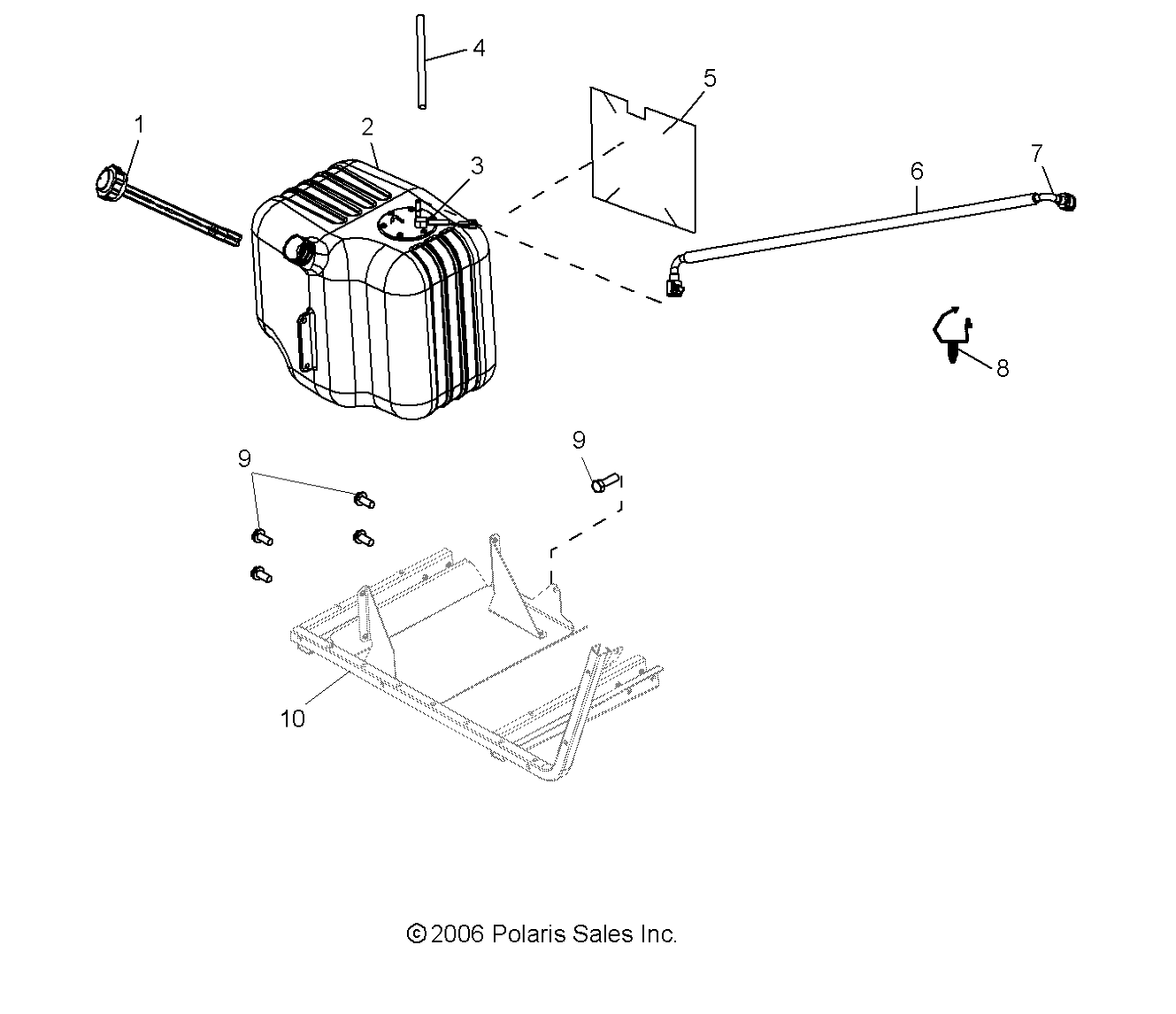 CARROSSERIE SYSTEME DE CARBURANT POUR RANGER 4X4 500 EFI 2008