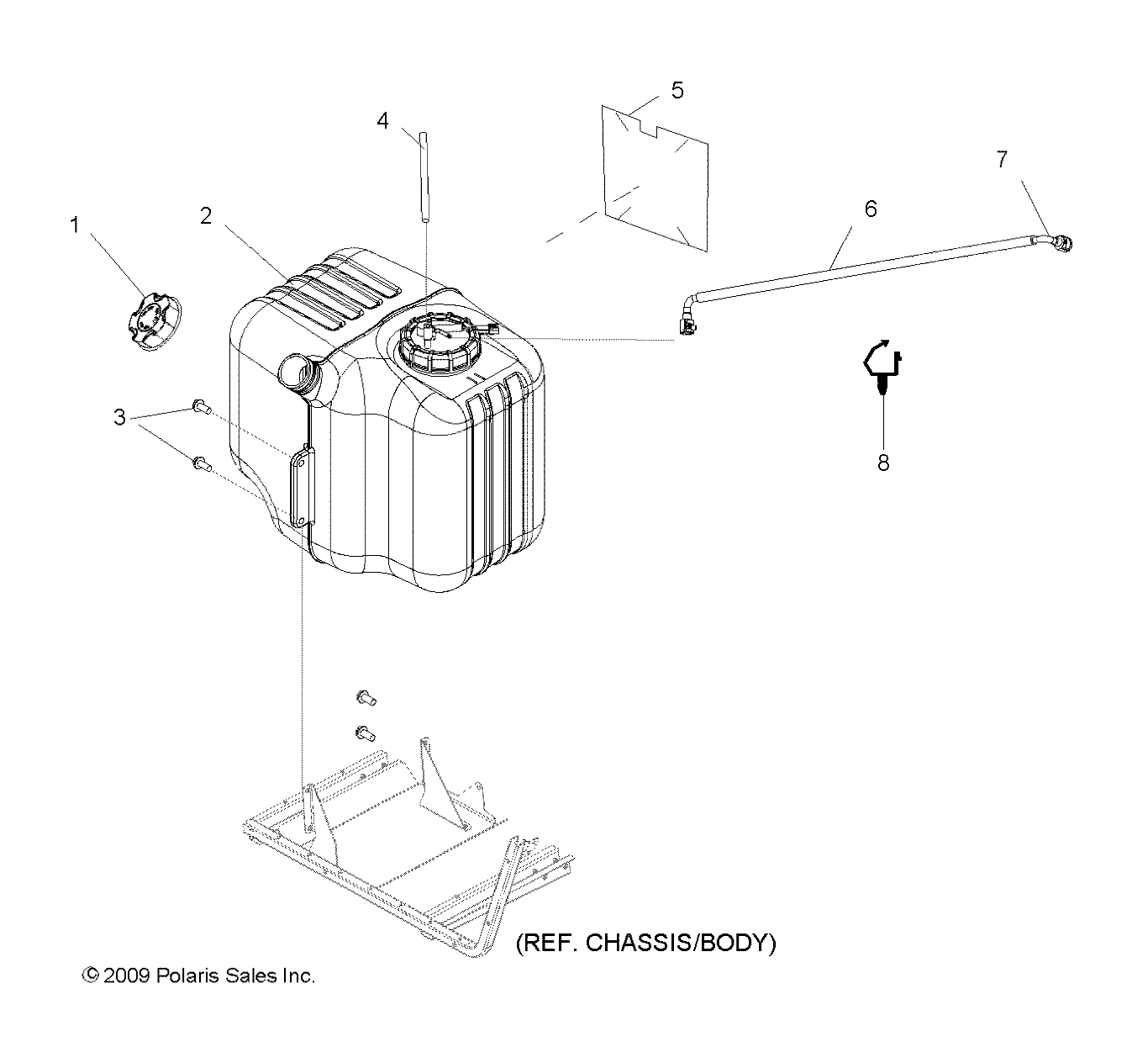 CARROSSERIE RESERVOIR ASM POUR RANGER 4X4 500 CREW 2011