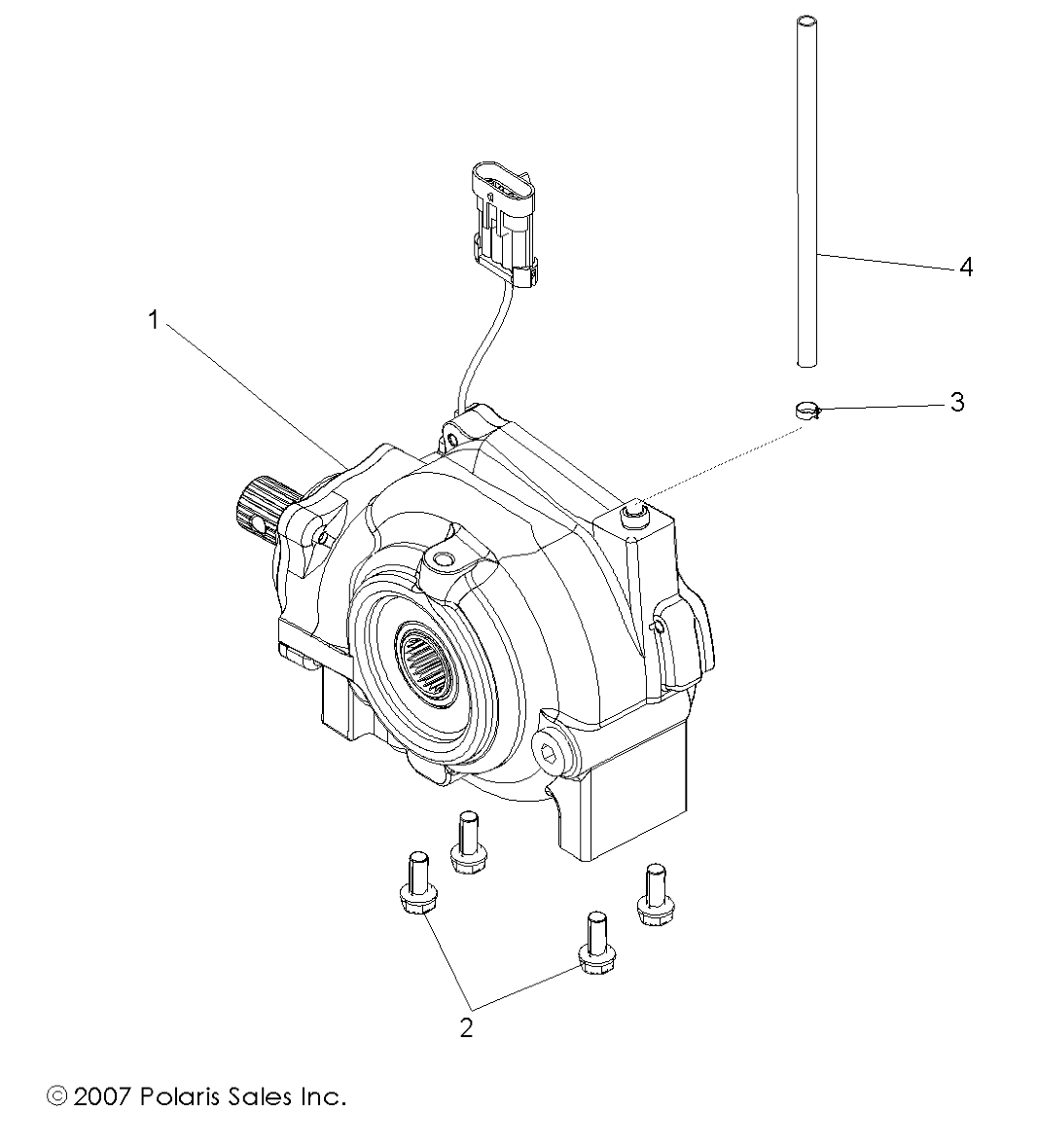 TRANSMISSION BOITE AVANT POUR RZR S 800 EFI INTL 2009