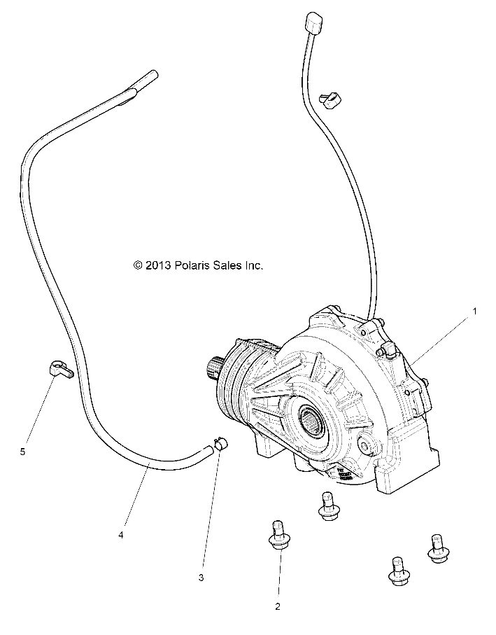 TRANSMISSION MONTAGE BOITE AVANT POUR RZR XP 1000 2017