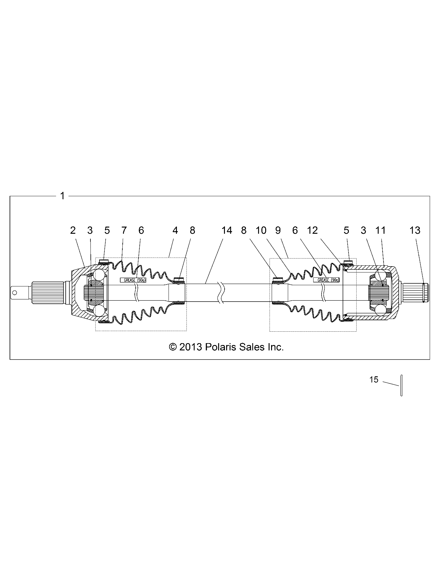TRANSMISSION ARBRE DENTRAINEMENT AVANT POUR RANGER DIESEL 2014