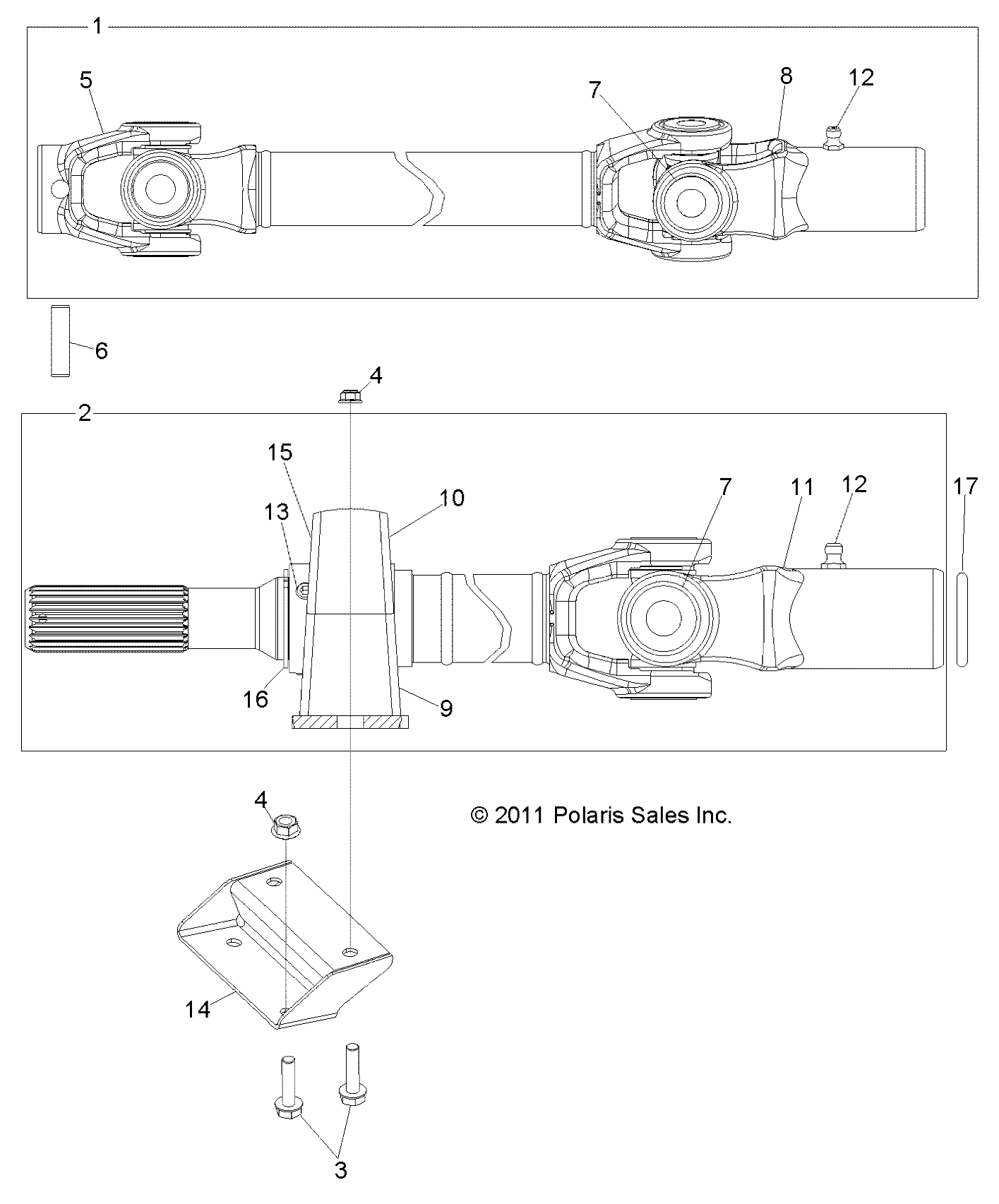 TRANSMISSION ARBRE PROPULSION AVANT POUR RANGER DIESEL 2014