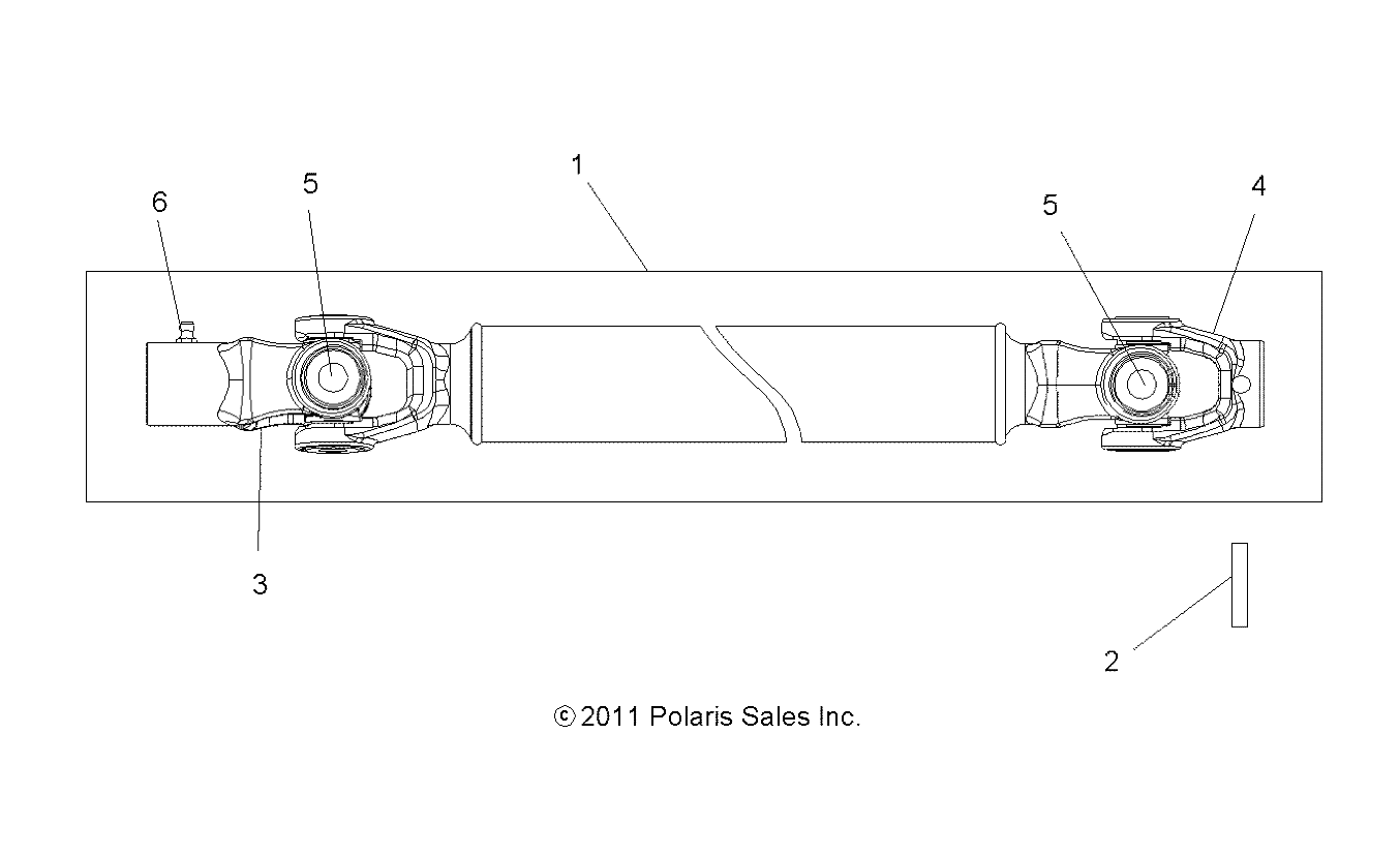 TRANSMISSION ARBRE PROPULSION AVANT POUR RZR 570 EU 2018