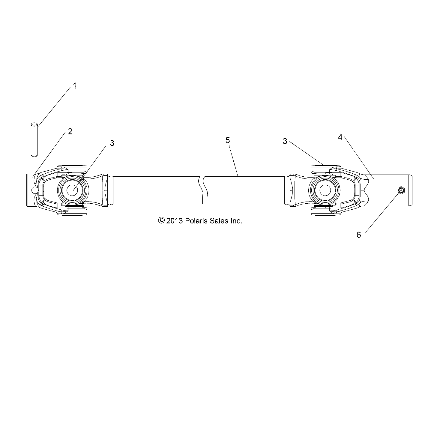 TRANSMISSION ARBRE PROPULSION AVANT POUR RANGER 500 IS 2022