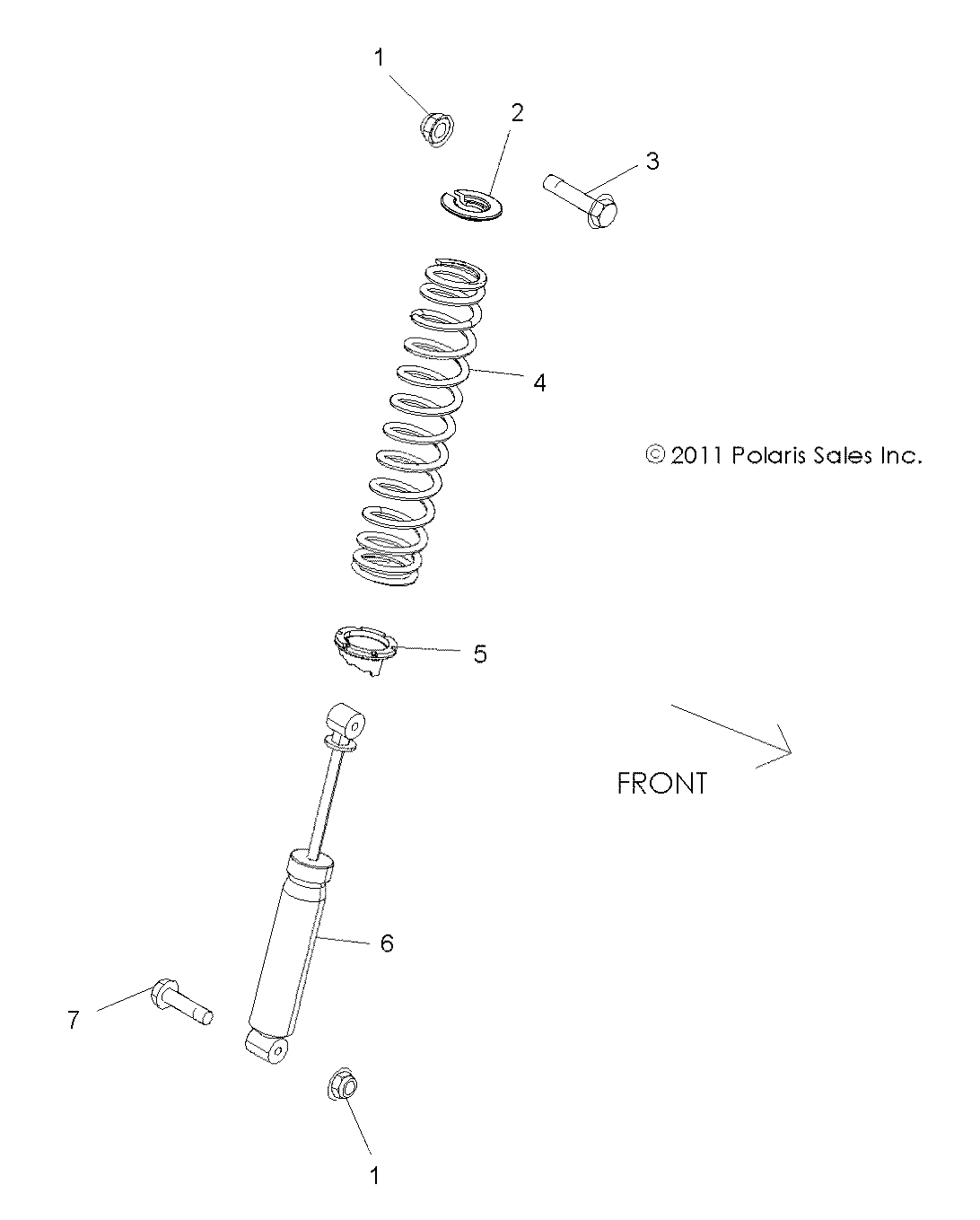 SUSPENSION MONTAGE AMORTISSEUR ARRIERE POUR ACE 570 EFI EURO 2018