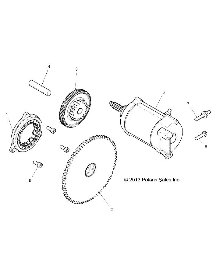 MOTEUR STARTER POUR RZR XP 1000 INTL 2015