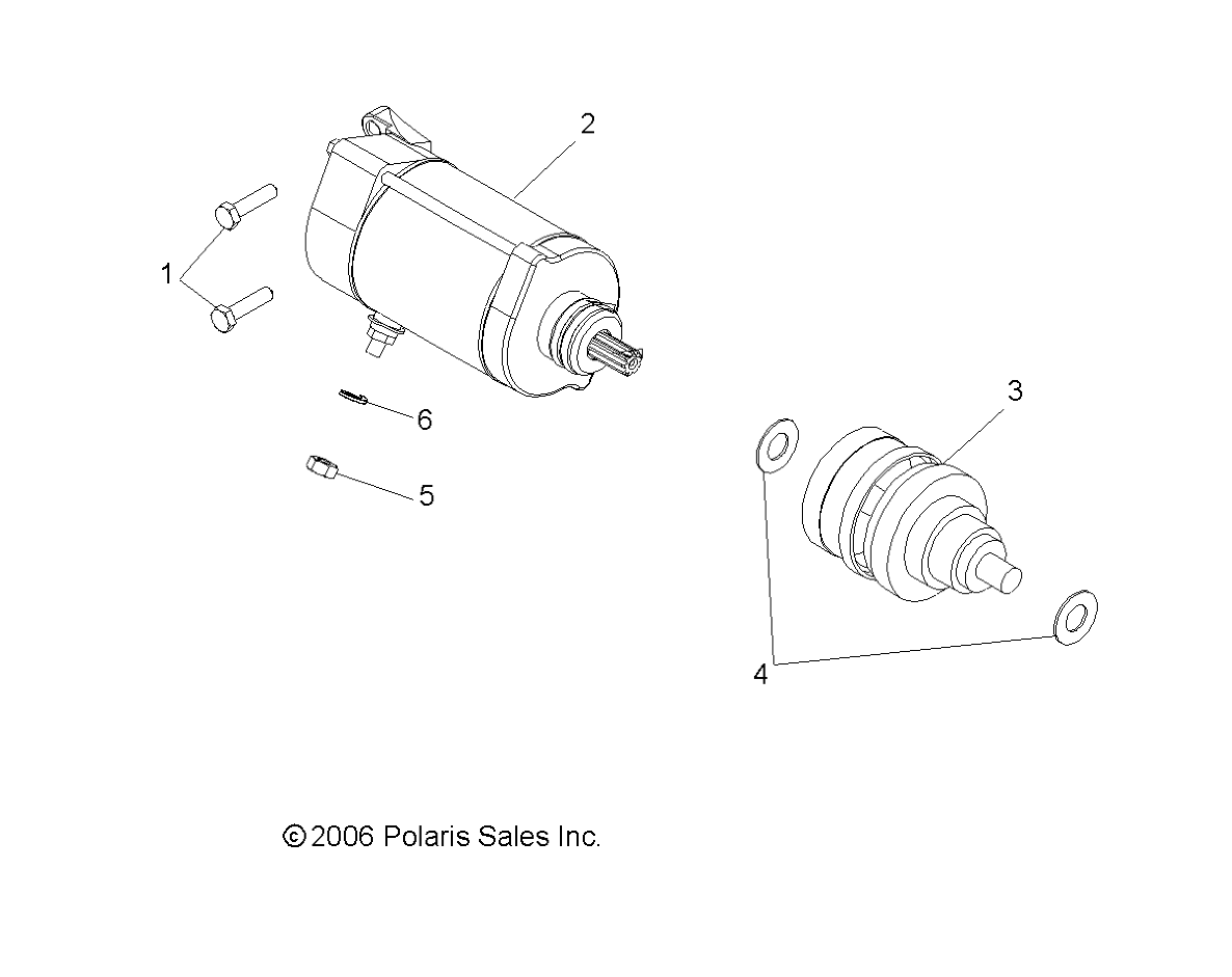 MOTEUR STARTING MOTOR POUR RANGER 4X4 700 EFI CREW 2008