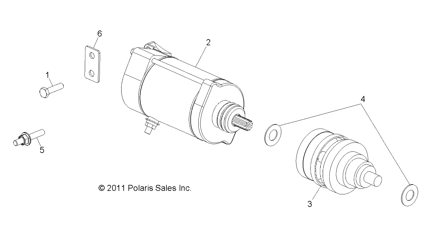 MOTEUR STARTING MOTOR POUR RANGER 800 2014