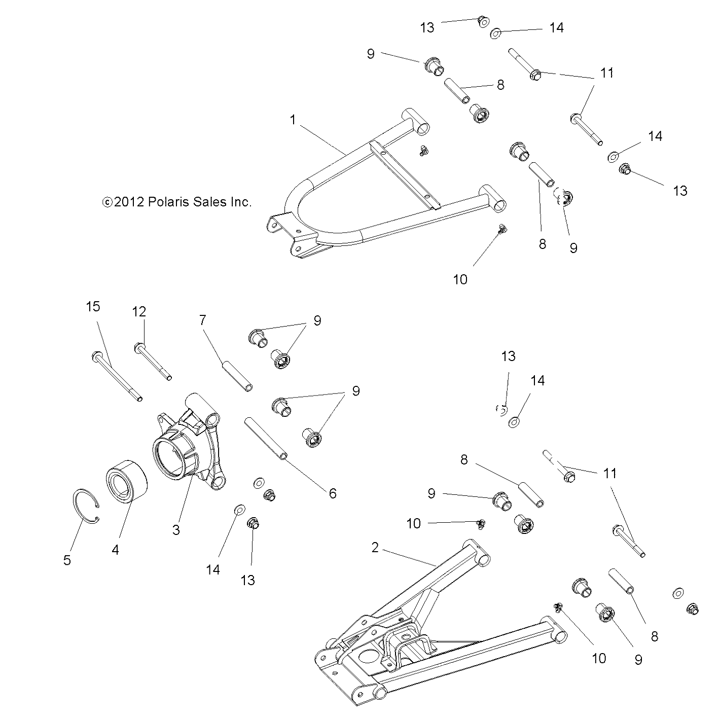 SUSPENSION SUSPENSION ARRIERE POUR RANGER XP 900 ALL OPTIONS 2018