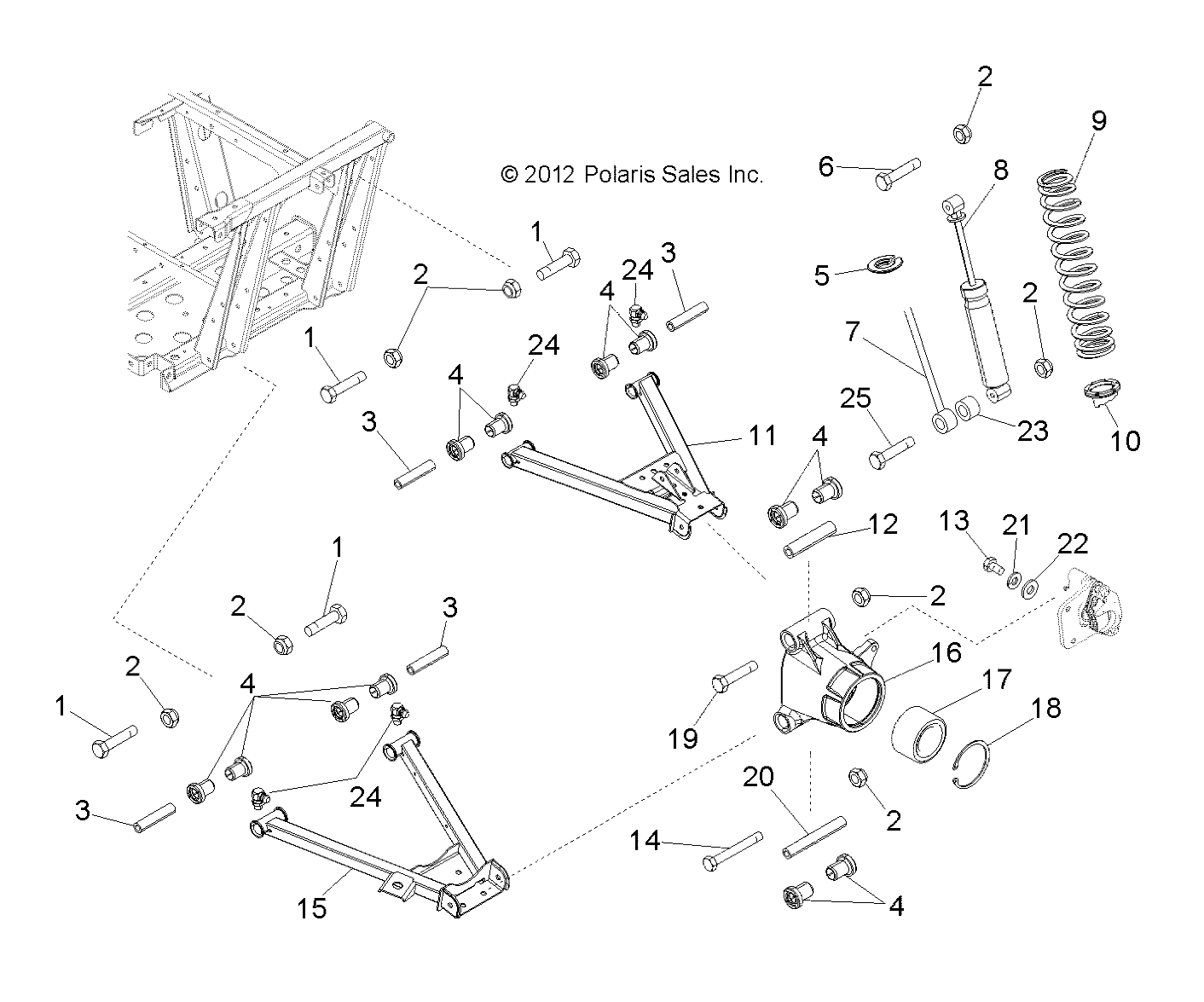 SUSPENSION REAR POUR RANGER EV 2022