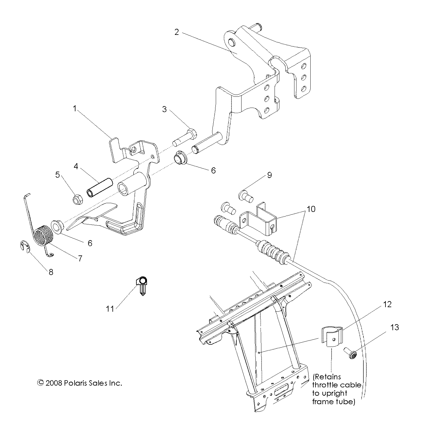 MOTEUR PEDALE DACCELERATEUR POUR RZR 800 EFI ALL OPTIONS 2009