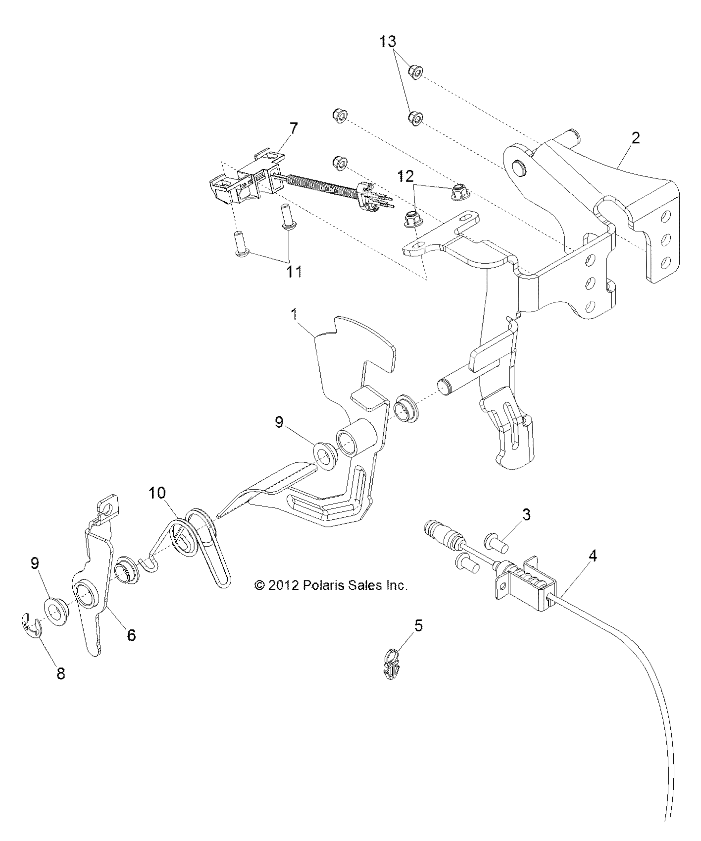 MOTEUR PEDALE DACCELERATEUR POUR RZR 800 2014