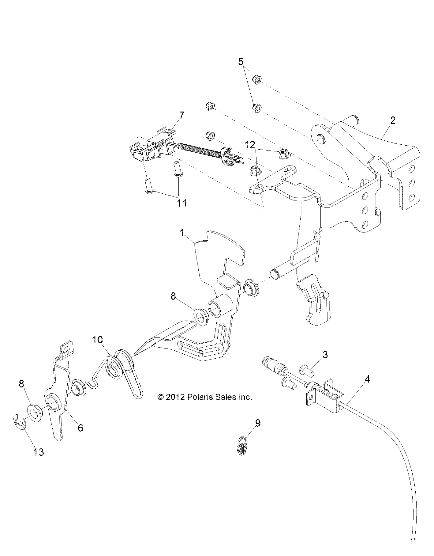 MOTEUR PEDALE DACCELERATEUR POUR RZR 4 900 2014