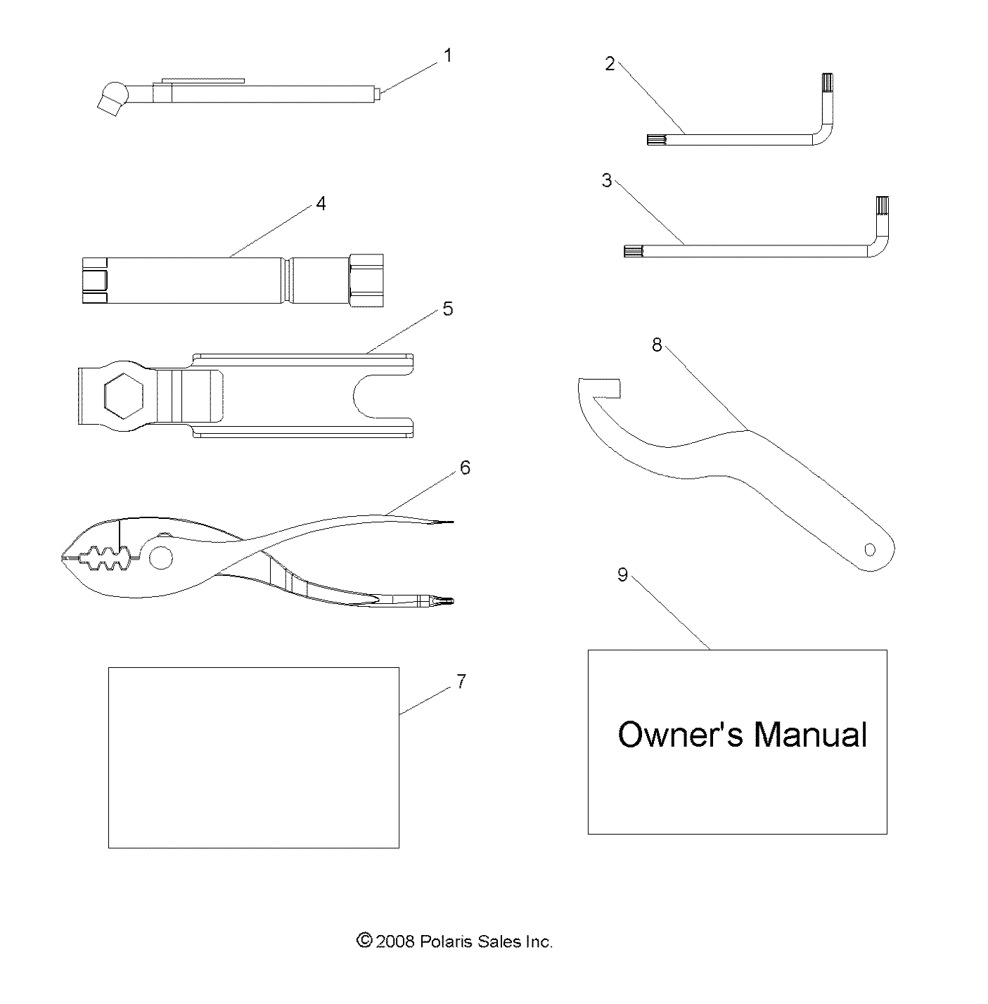 REFERENCES KIT OUTILS ET MANUEL DE LUTILISATEUR POUR RZR 800 EFIEPS 2012