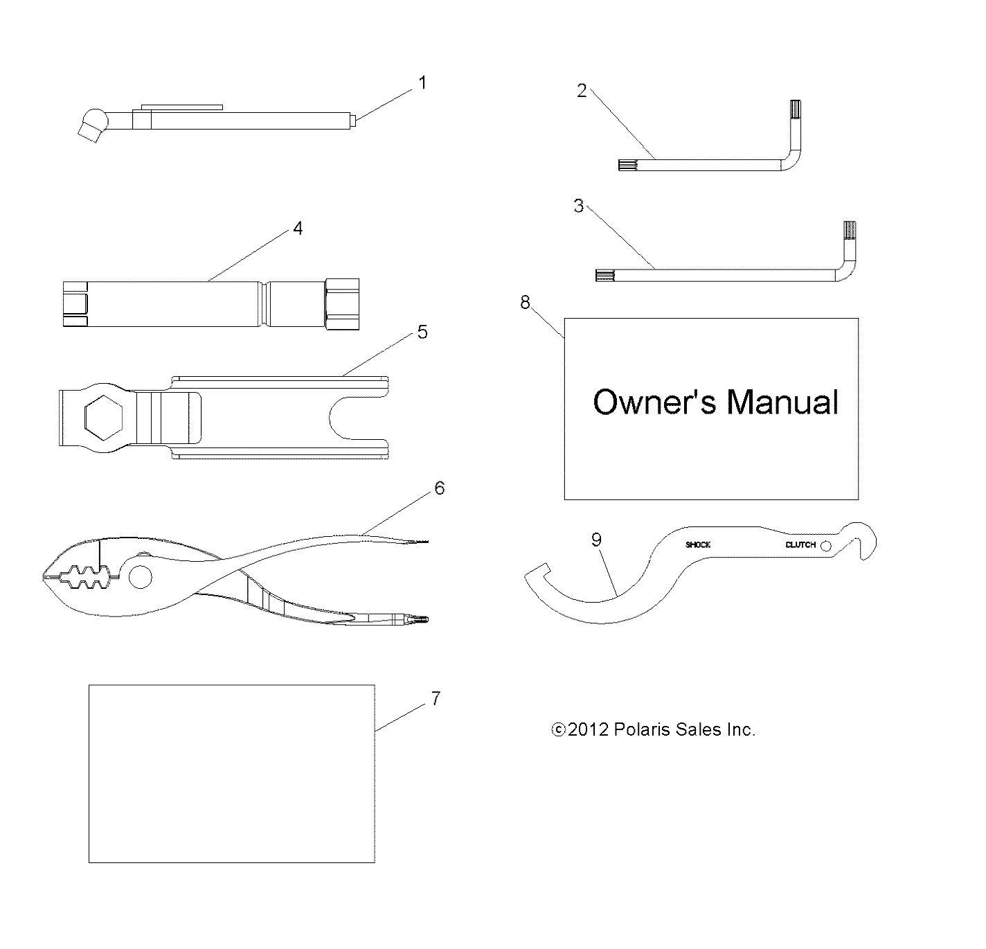 REFERENCES KIT OUTILS ET MANUEL DE LUTILISATEUR POUR RZR 4 XP 900 PS 2013