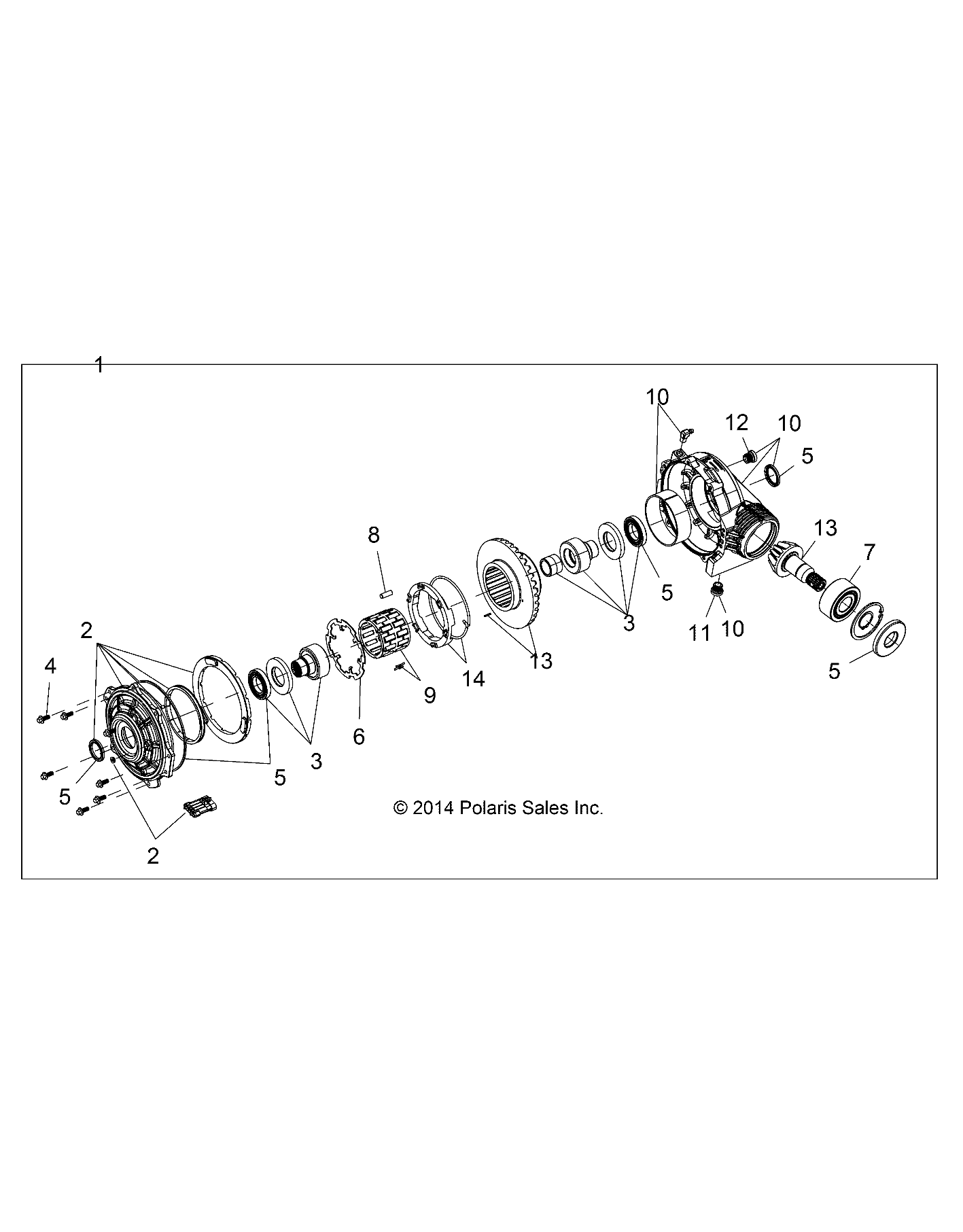 TRANSMISSION BOITE AVANT POUR RZR XP 4 1000 2016