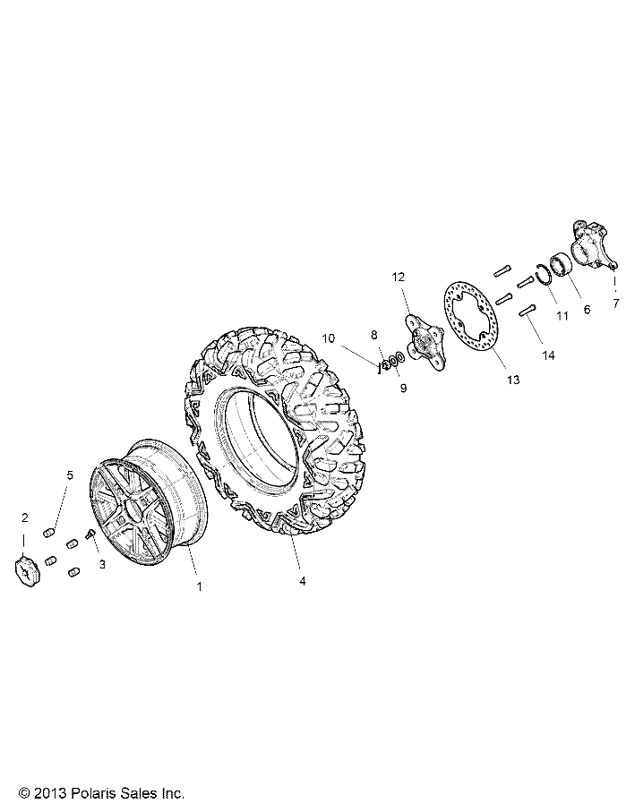 ROUES ROUES AVANT POUR RZR XP 4 1000 2015