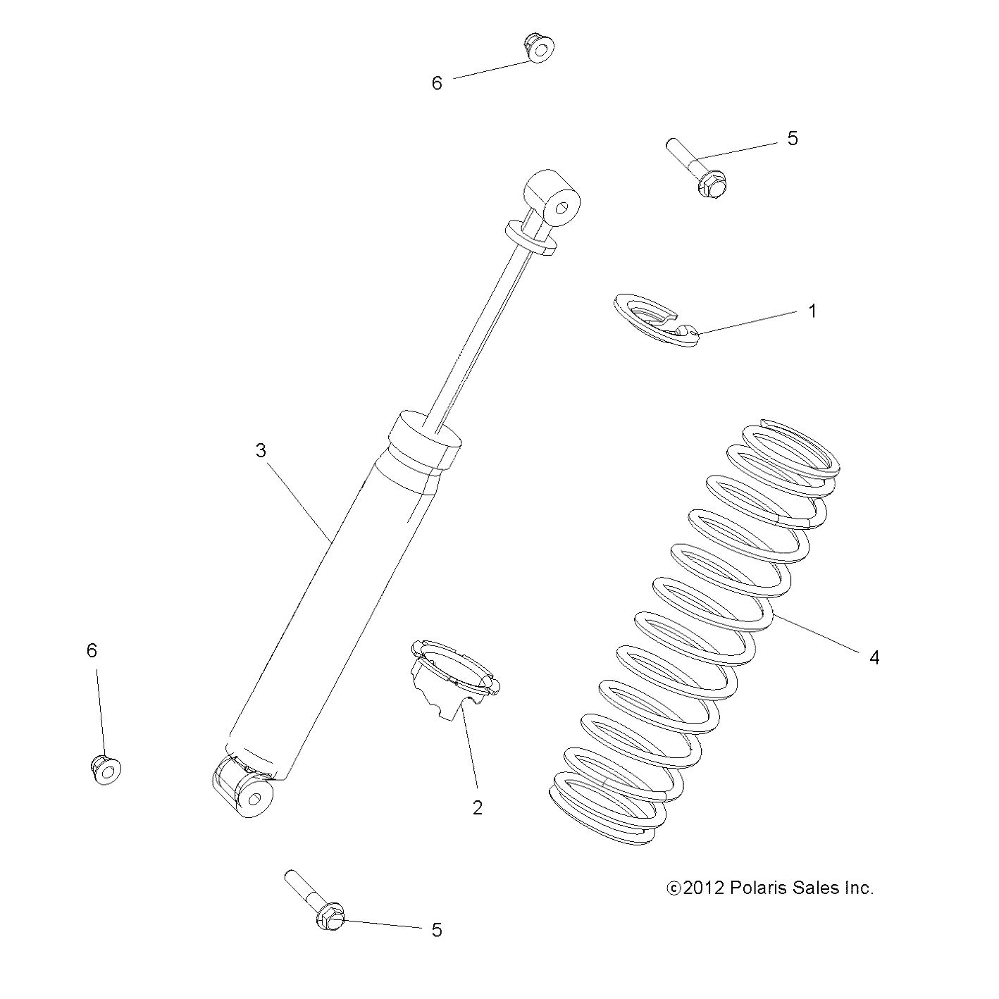 SUSPENSION AMORTISSEUR ARRIERE POUR RANGER 1000 FULL SIZE 2020