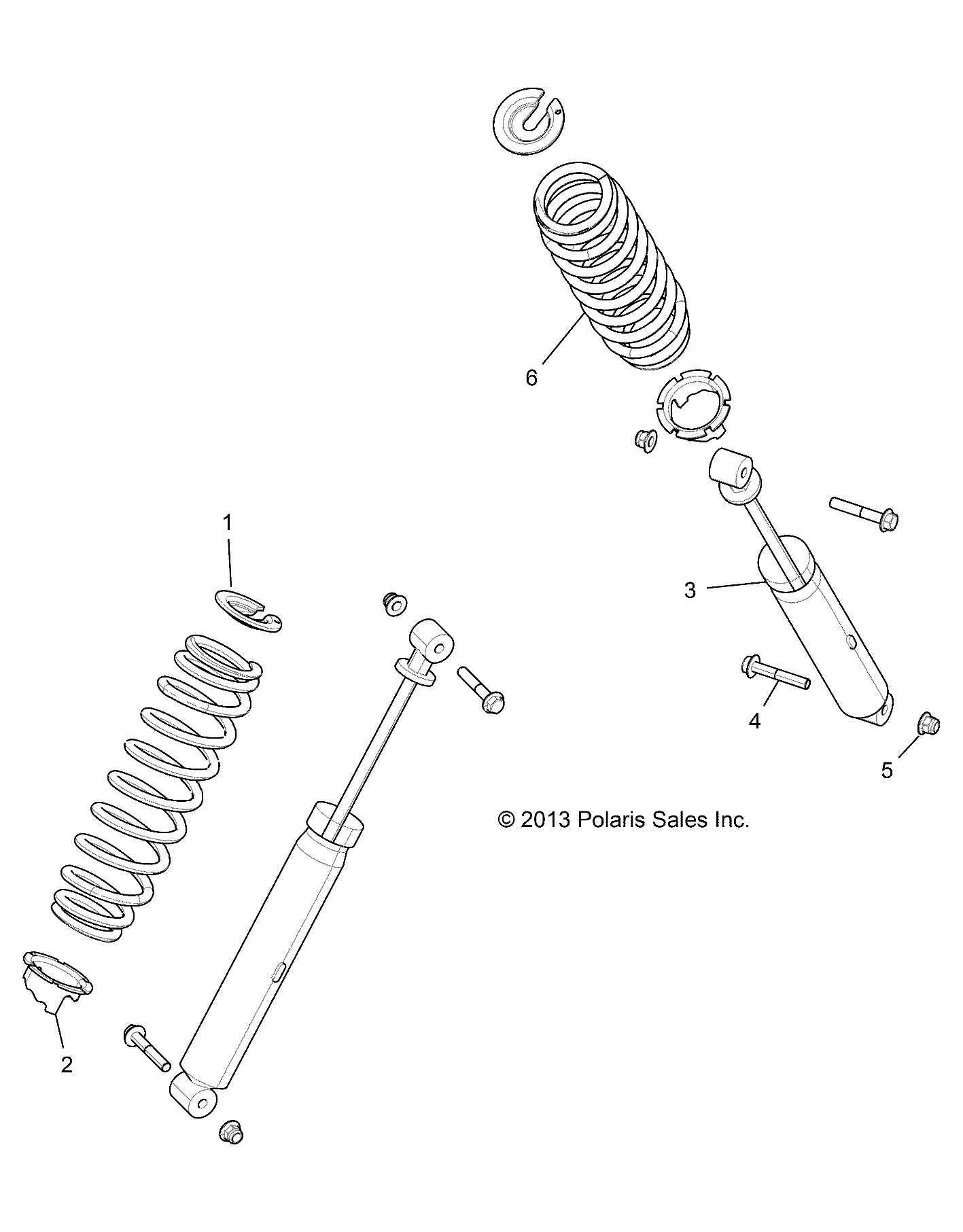 Suspension - amortisseur arriere No 5