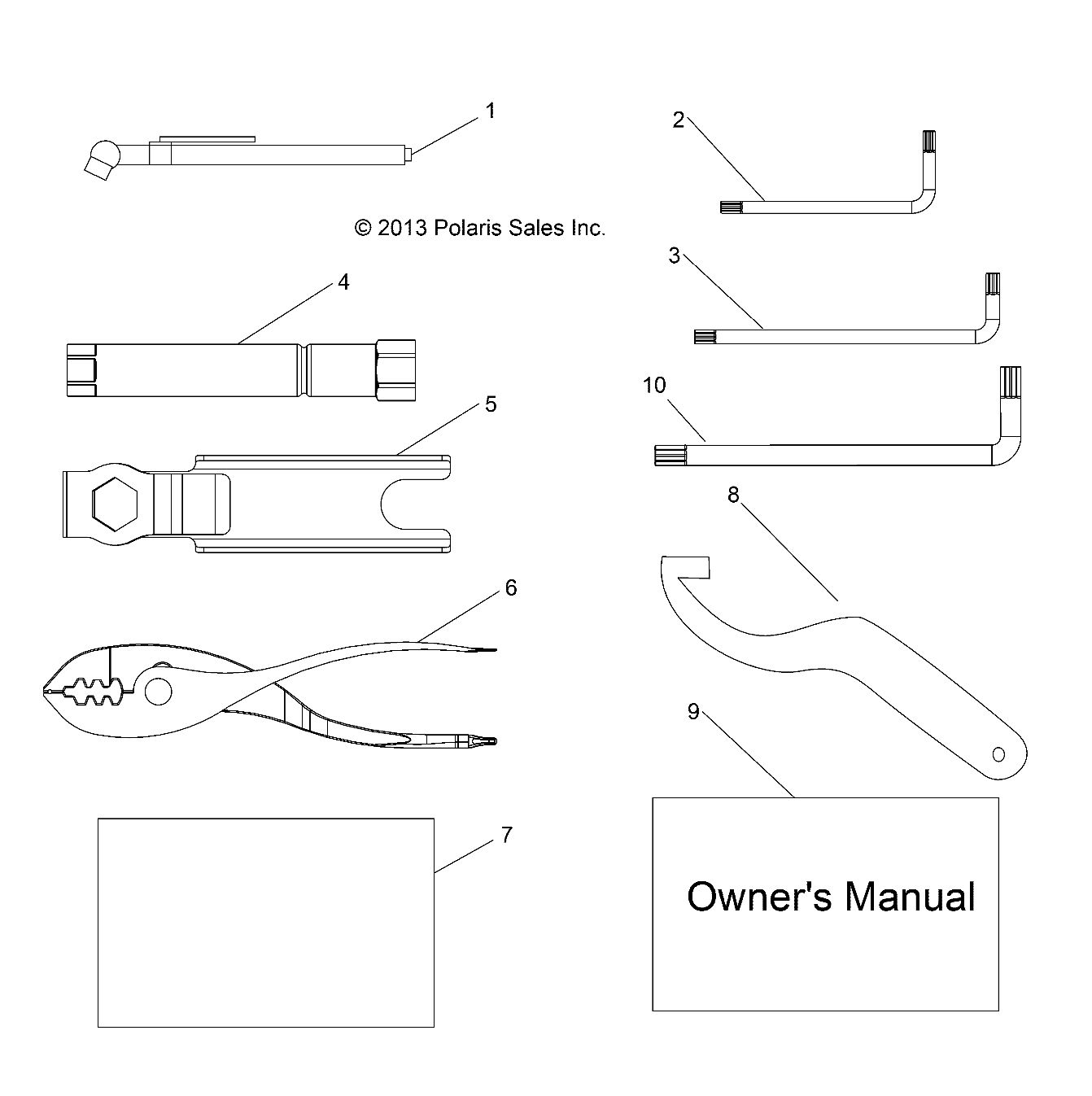 References - kit outils et manuel de l'utilisateur No 494