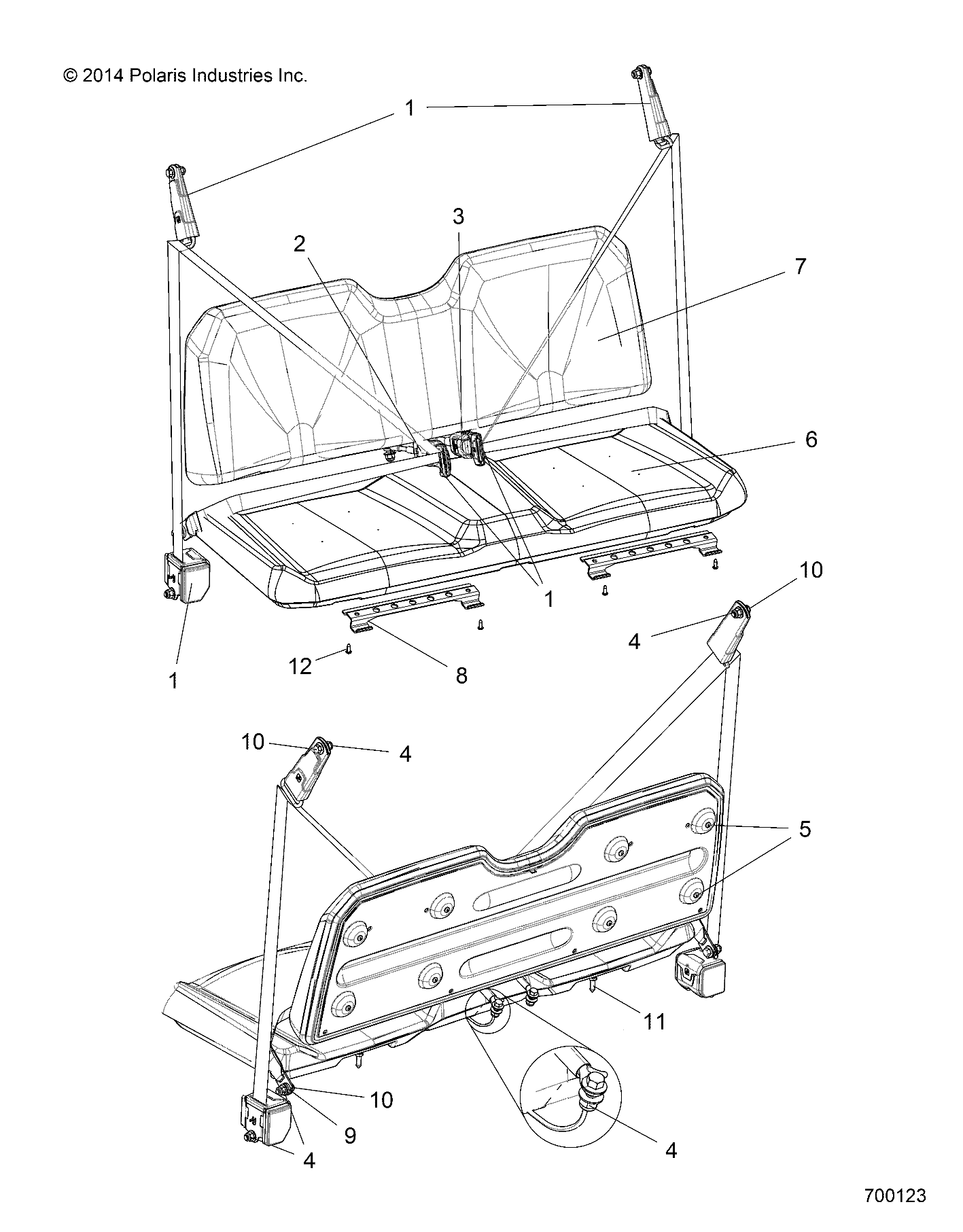 CARROSSERIE CEINTURES POUR RANGER ETX EU 2015