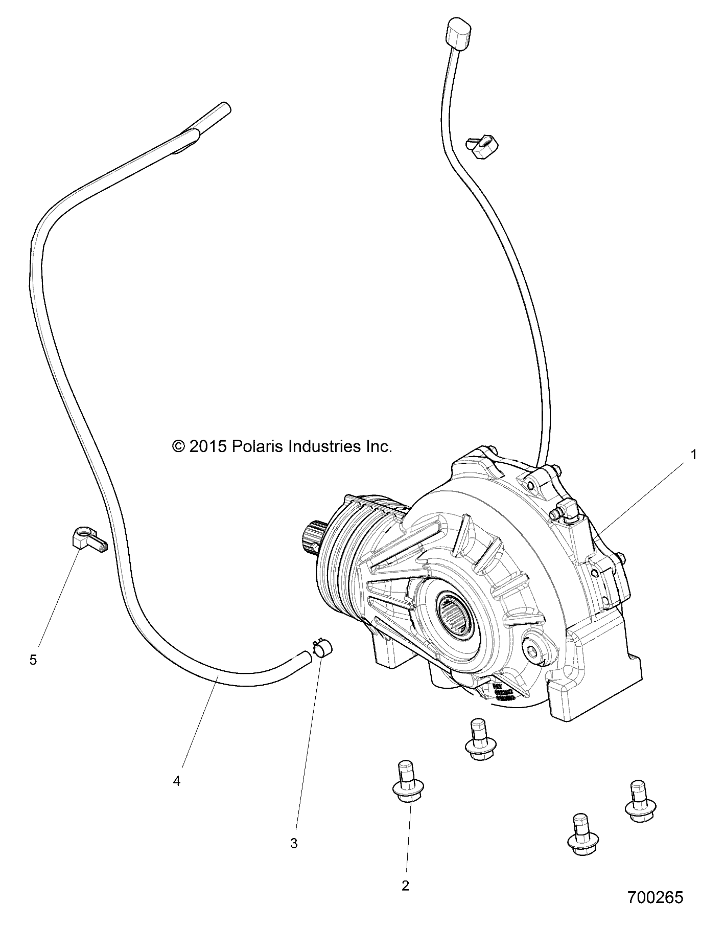 TRANSMISSION MONTAGE BOITE AVANT POUR RZR 900 60 INCH ALL OPTIONS 2018