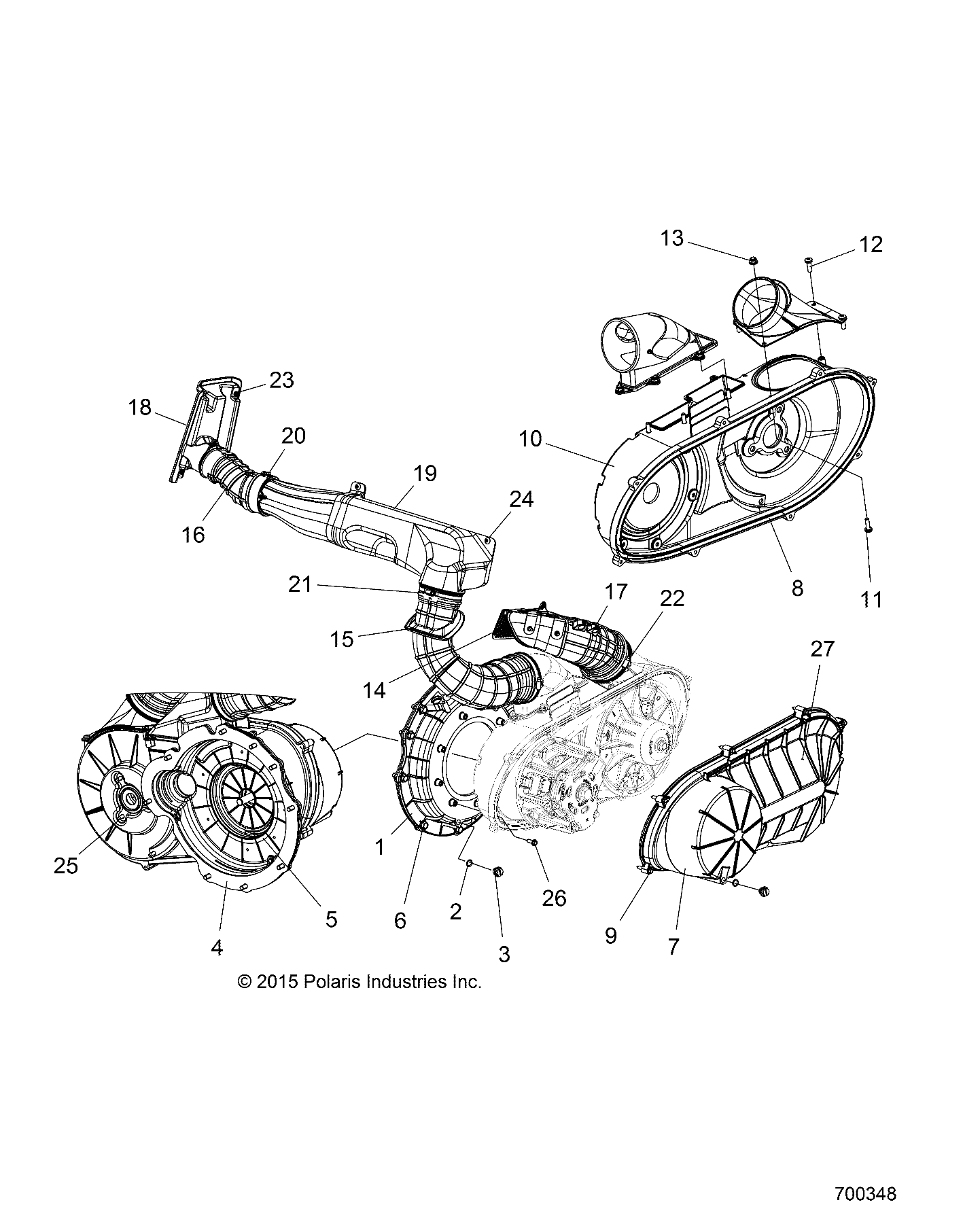 CARROSSERIE CARTER DEMBRAYAGE POUR RANGER 1000 DIESEL 2016