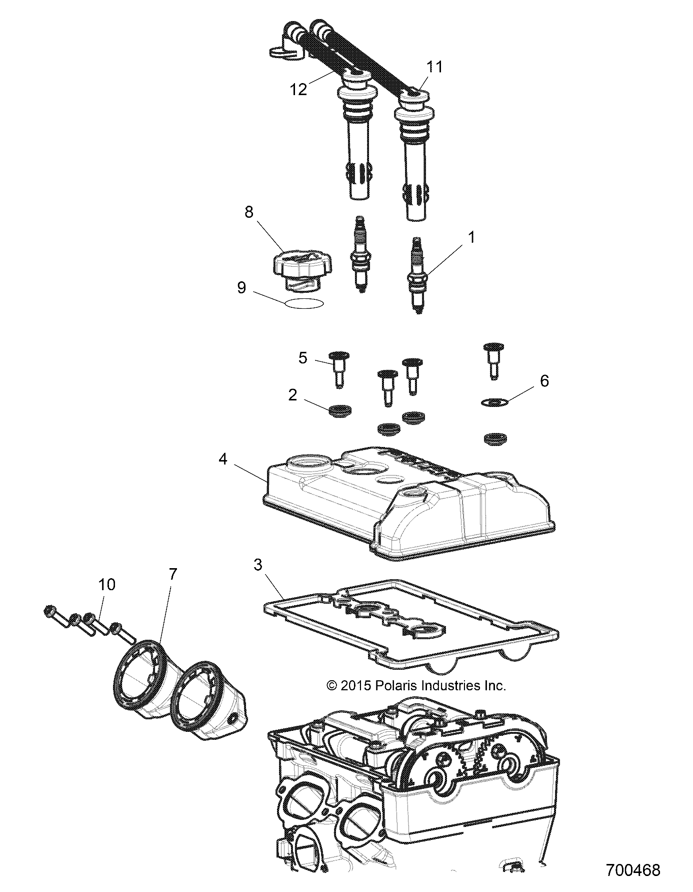 MOTEUR ACCELERATEUR ET COUVERCLE DE SOUPAPES POUR RZR XP TURBO 2017
