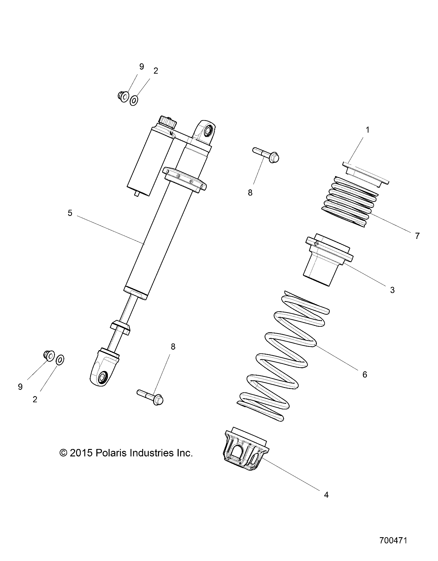 SUSPENSION MONTAGE AMORTISSEUR AVANT POUR RZR XP TURBO 2018