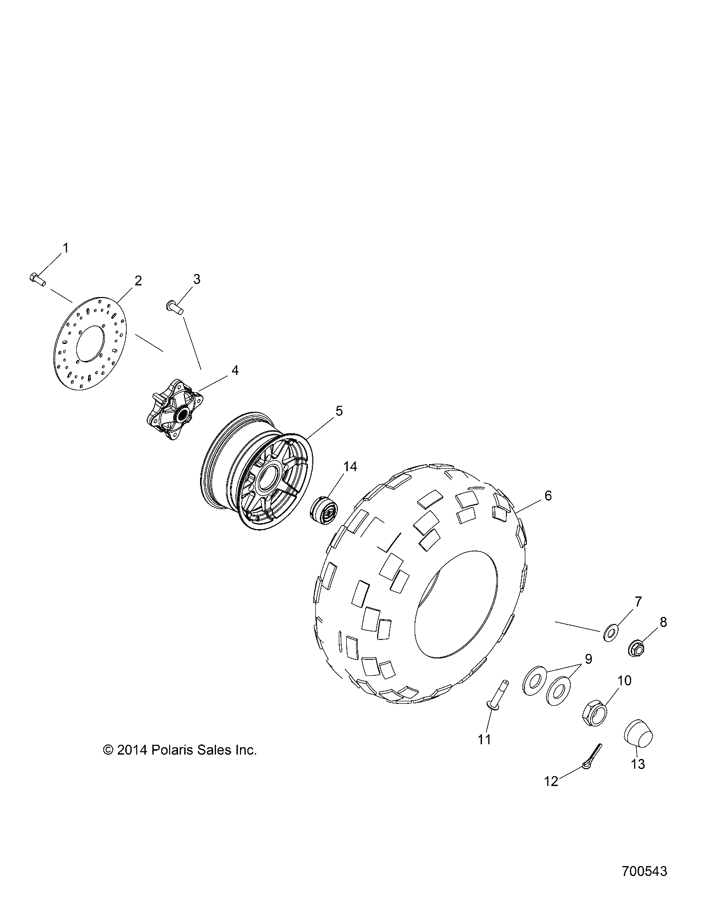 ROUES ROUES ARRIERE POUR RANGER 570 EU 2016