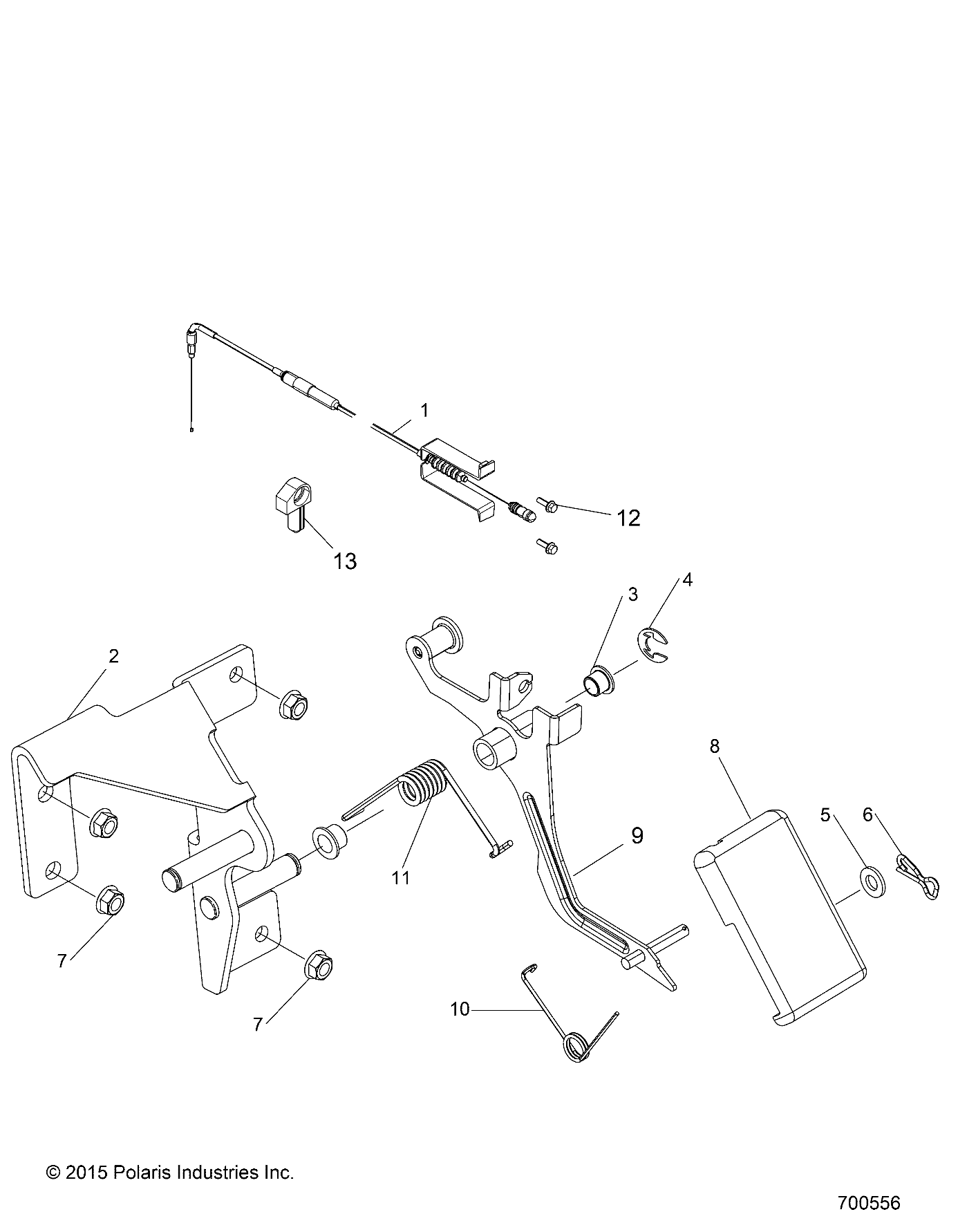 MOTEUR PEDALE DACCELERATEUR POUR RANGER 800 6X6 2016