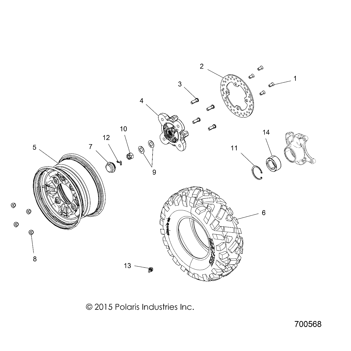 ROUES ROUES AVANT POUR RANGER 900 XP EU 2016